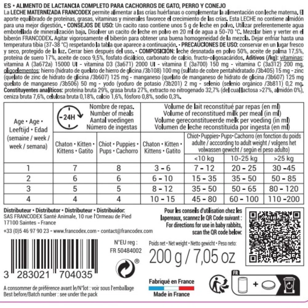 Francodex Lait maternise Chaton 200g