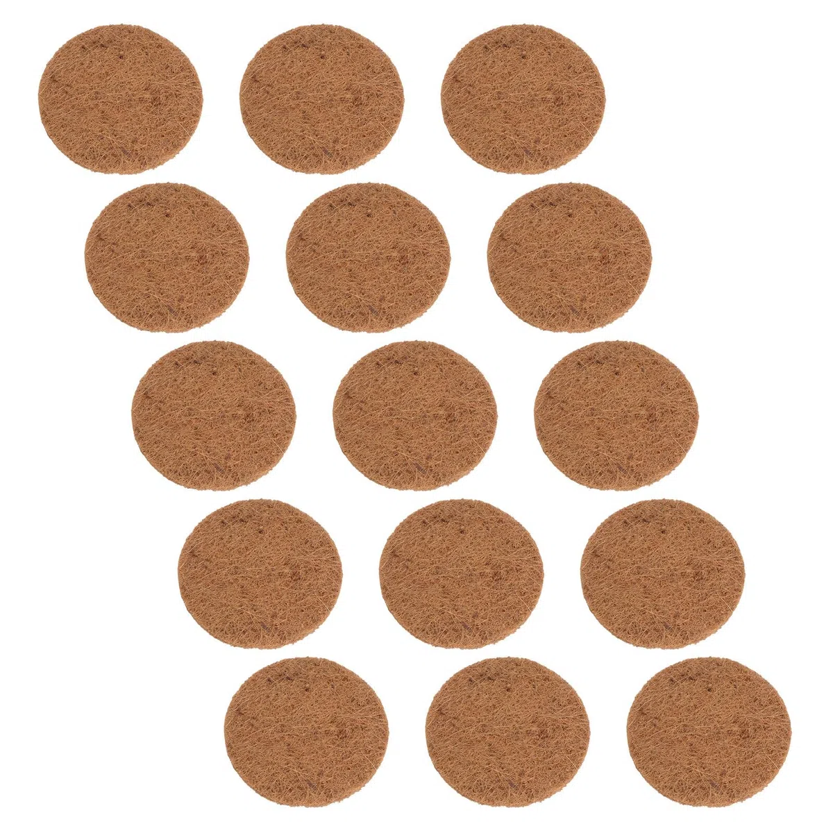Gatuida Tapis de Nidification Marron Lot de 15 pour Pigeons en Fibre Naturelle Coussins Respirants et Résistants Nid D'élevage et Incubation pour Cages à Oiseaux