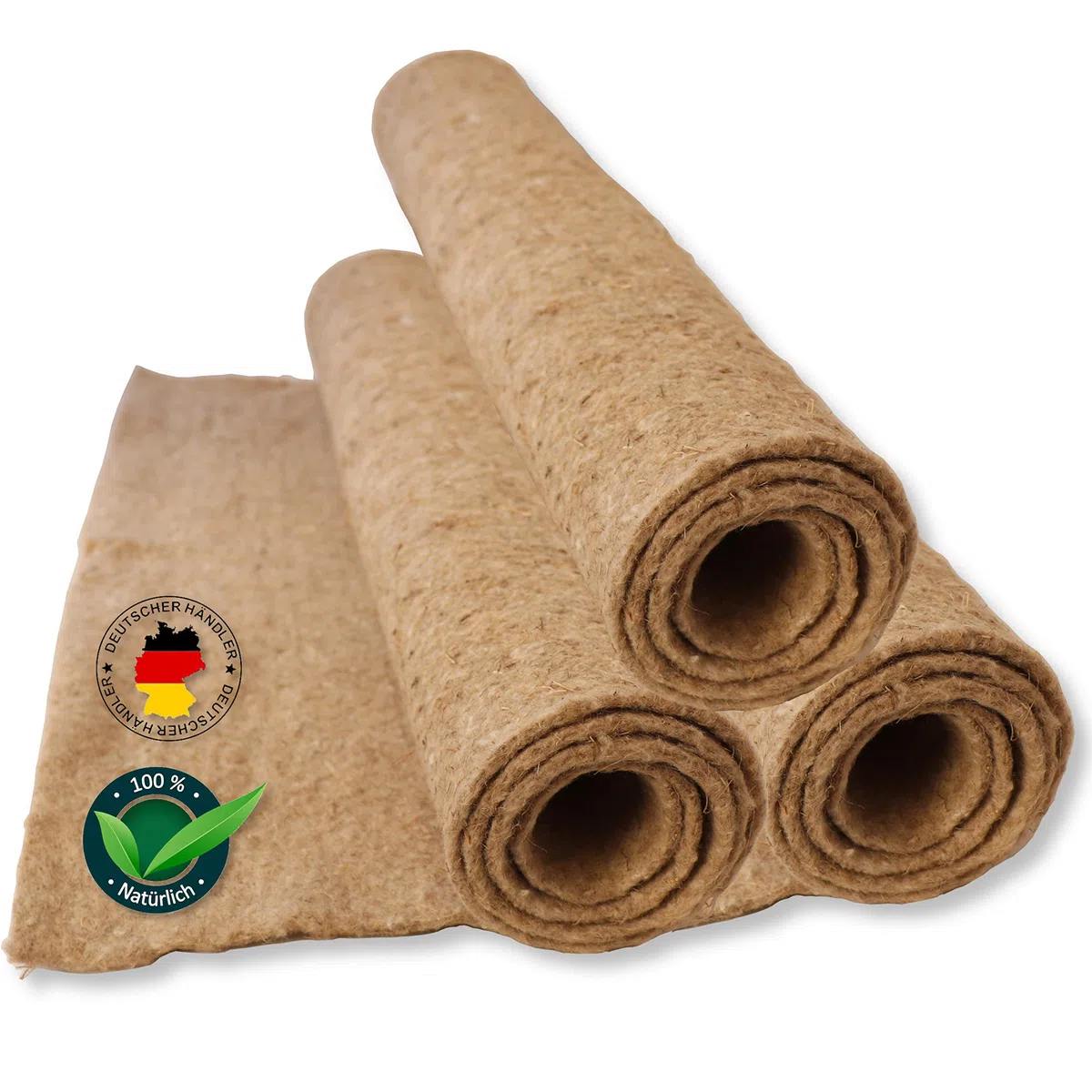 Tamay Tapis pour rongeurs en 100% chanvre, 100 x 50 cm | Tapis de cage premium sans poussière pour lapins, cochons d'Inde, petits animaux – Tapis naturel en chanvre pour rongeurs (lot de 2)