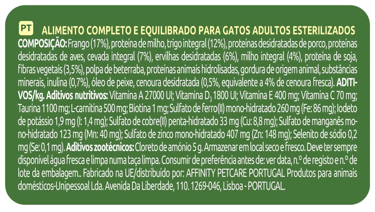 ultima Croquettes pour Chats stérilisés Adultes au Poulet - 3 kg
