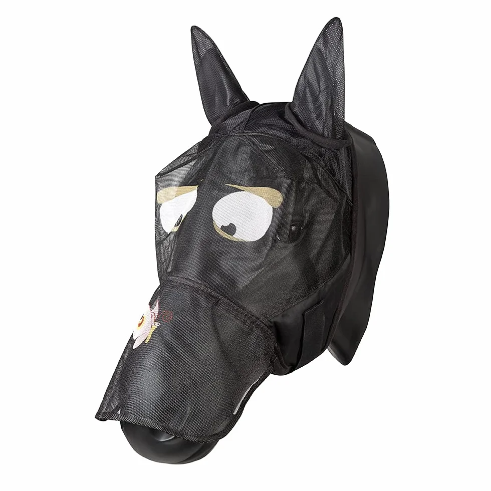 PFIFF 101013 Masque Anti-Mouches avec Motif pour Chevaux