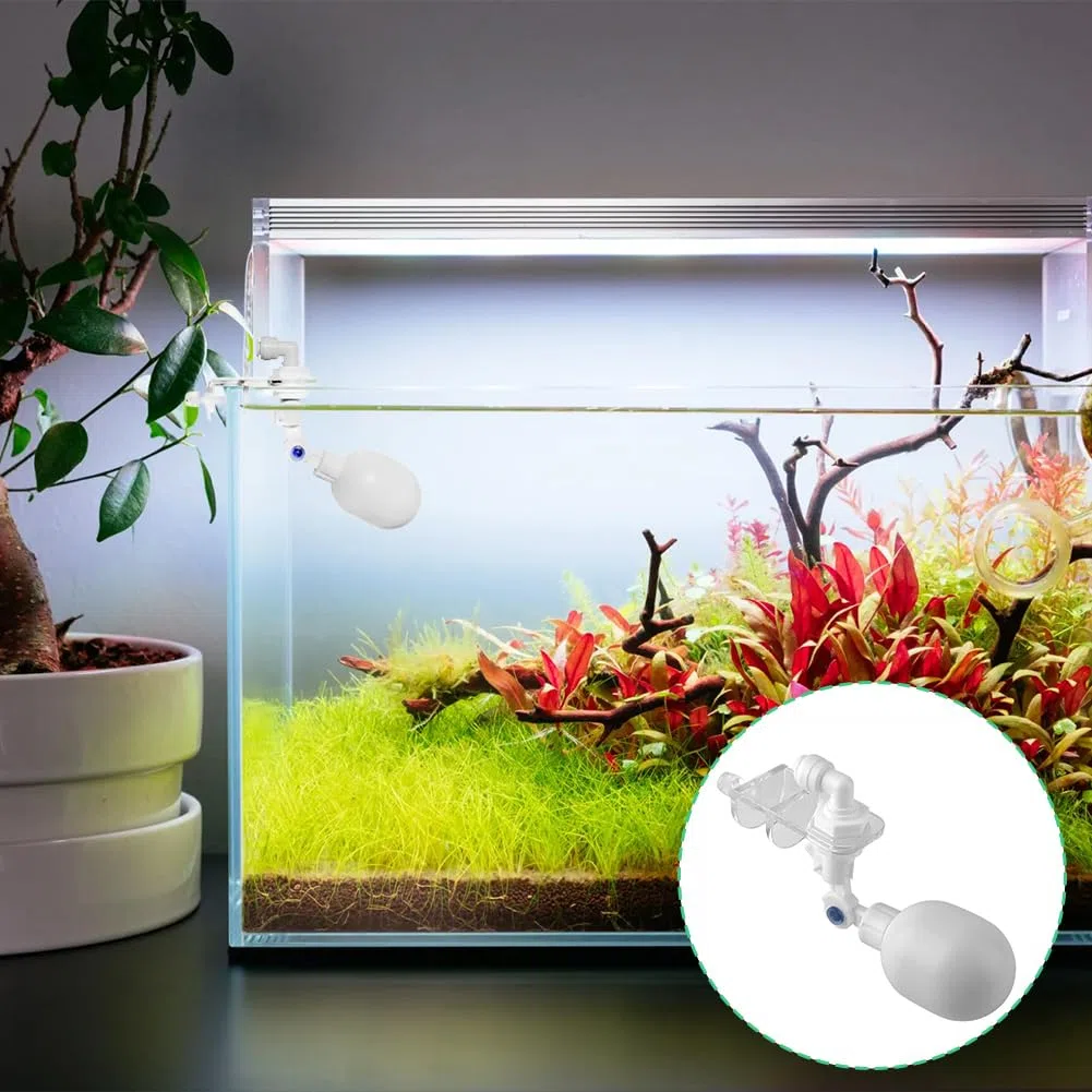 Joyzan Contrôleur D'eau Automatique pour Aquarium, Remplisseur Réglable De Niveau D'Eau En Plastique Remplissage Système Régulation du Montage Robinet Fotteur Poissons D'Aquarium à Bille Flottant