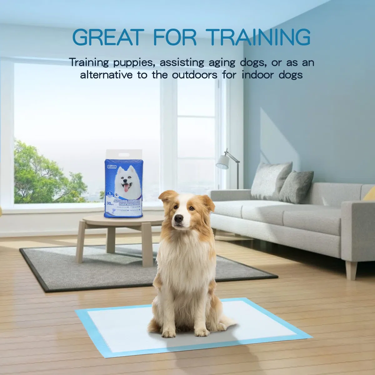 Nobleza - 30 x Tapis hygiénique d’entraînement pour Chiens. Ultra Absorbant. 90cm*60cm. 30 unités