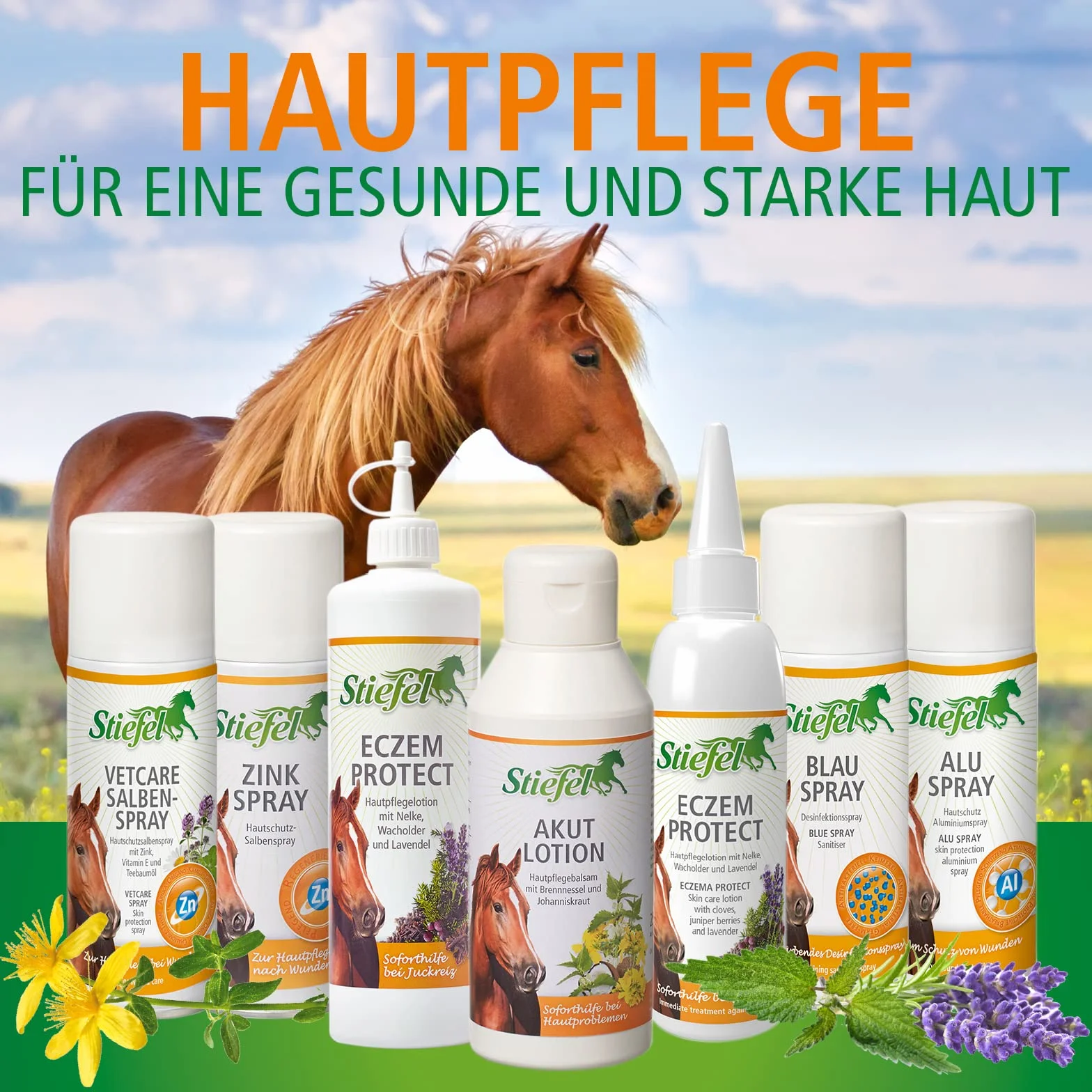 Stiefel Aluspray pour Chevaux - Spray de Protection des plaies avec Particules d'aluminium - Forme Une Couche protectrice Respirante - Favorise la cicatrisation des plaies - Brume Fine - 200 ML