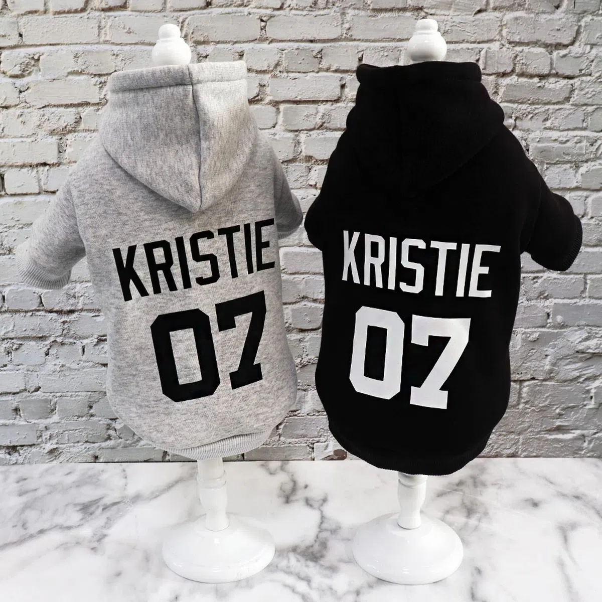 Sweat à Capuche pour Chien Personnalisé, Vêtement Hiver, Luxury Dog Clothes, Pull Grande Taille (2XL, Rose)