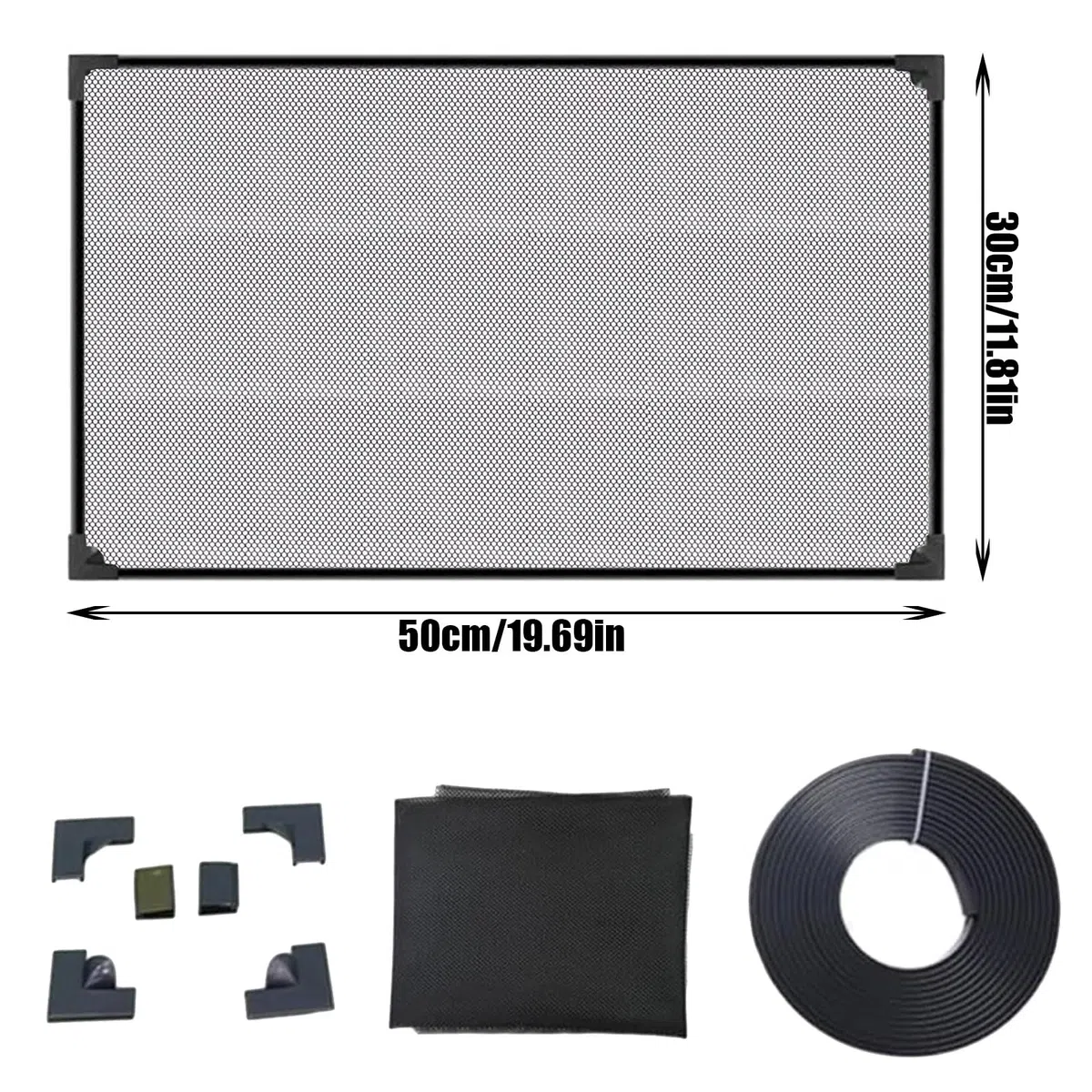 Couvercle D'aquarium, Filet Anti-Saut, Aquarium Couvercle D'écran, Fischtankdeckel, Facile À Installer Accessoires Aquarium Empêcher Poissons Reptiles (50 X 30 CM)