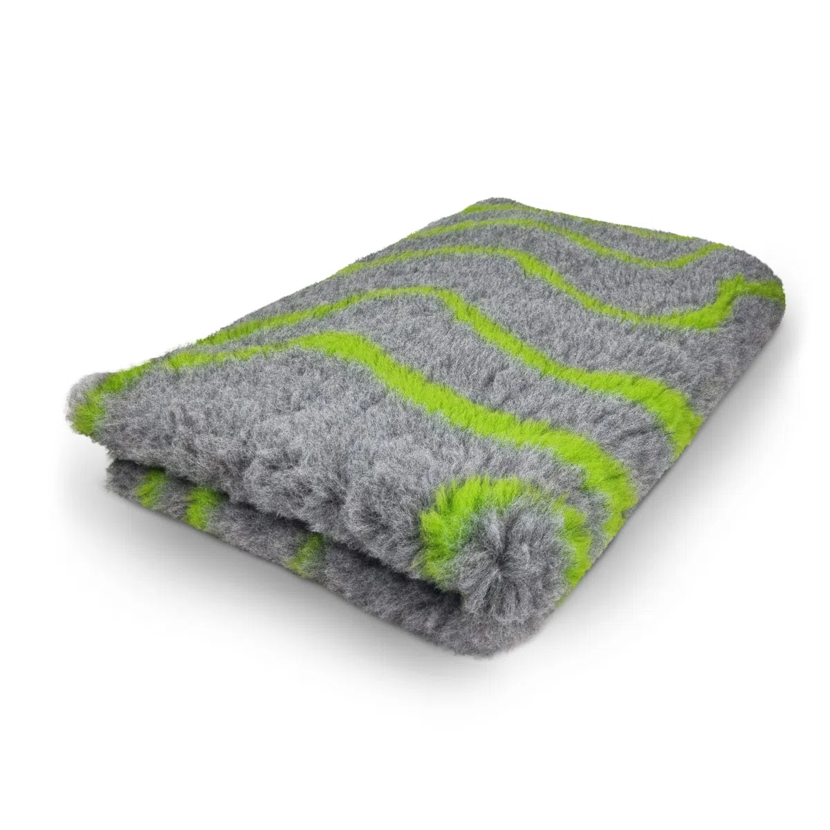 Topmast Tapis de Chien Antidérapant 100x75 cm Waves, Vert Citron Lavable en machine, pour Chiens et Chiots (Moyen)