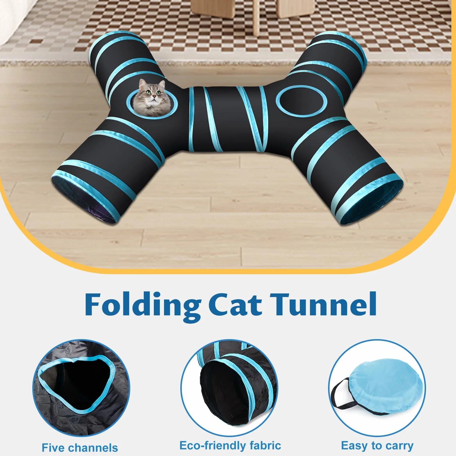 Kit Jouets Chat 39 pièces Interactif, Jeux Chaton, pour Animaux Domestiques Toys Minou avec Tunnel,Plume,Poisson,Souris,Balle