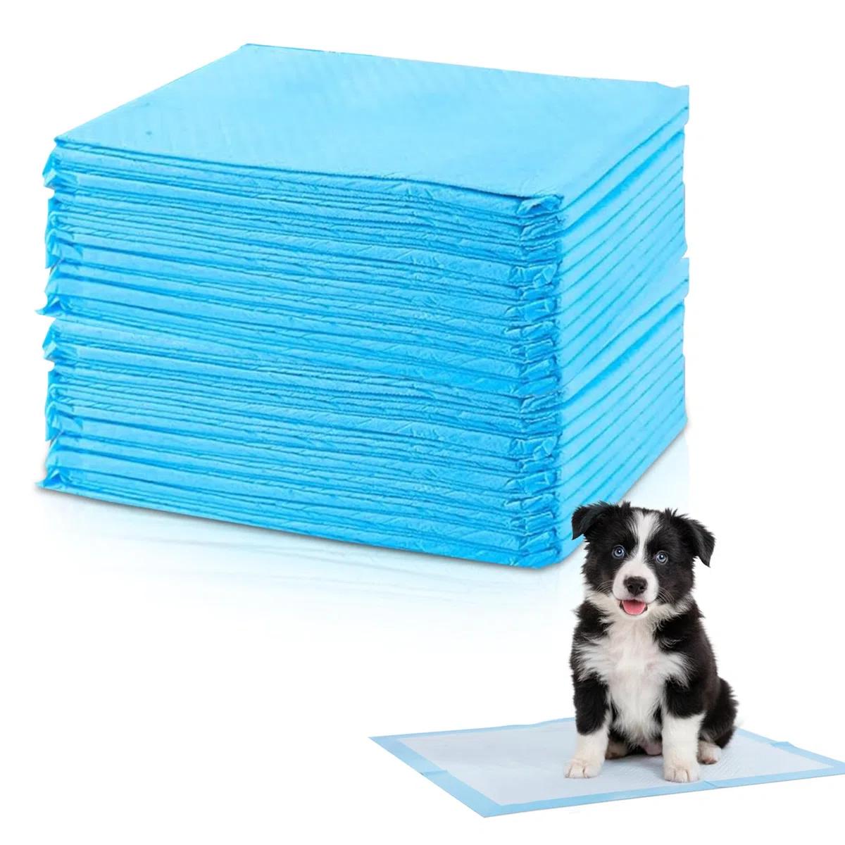 Alaise pour Chien, Alese Jetable, 40 x 60 cm / 60 x 60 cm / 60 x 90 cm Tapis pour Chiot, Apprentissage de la Propreté, Anti-Fuite et Résistante (25 pièces) (50, 40 x 60 cm)