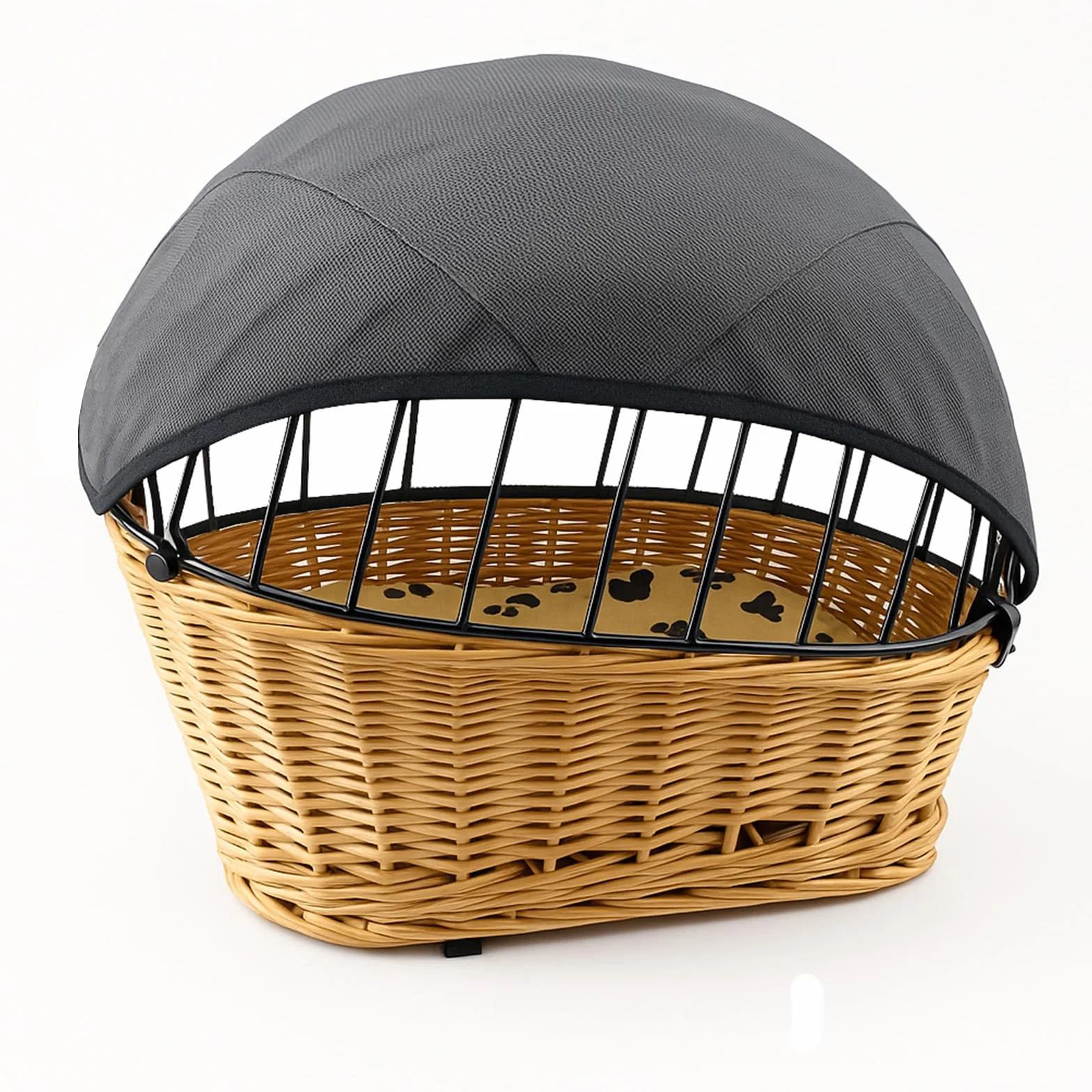 Voile d'ombrage pour panier de vélo pour chien et panier de vélo - Grand filet de protection réglable pour chien - Respirant, résistant au vent et à la poussière, sûr et stable - Pour presque tous les