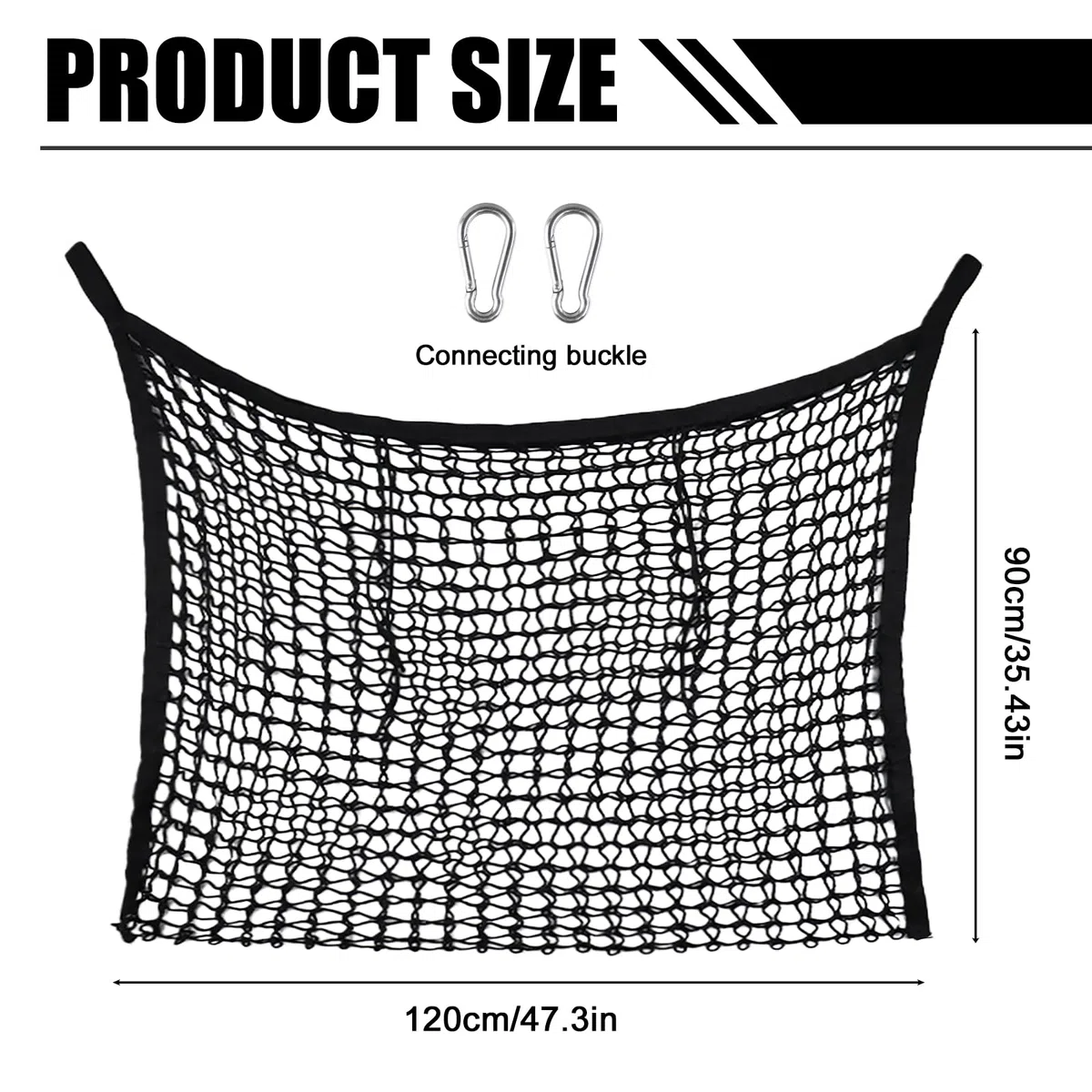 PORFOYO Filet à foin pour chevaux - 120 x 90 cm - Maille étroite avec 2 mousquetons - Filet d'alimentation avec boucle de sécurité - Capacité 10 kg - Filet à foin pour chevaux