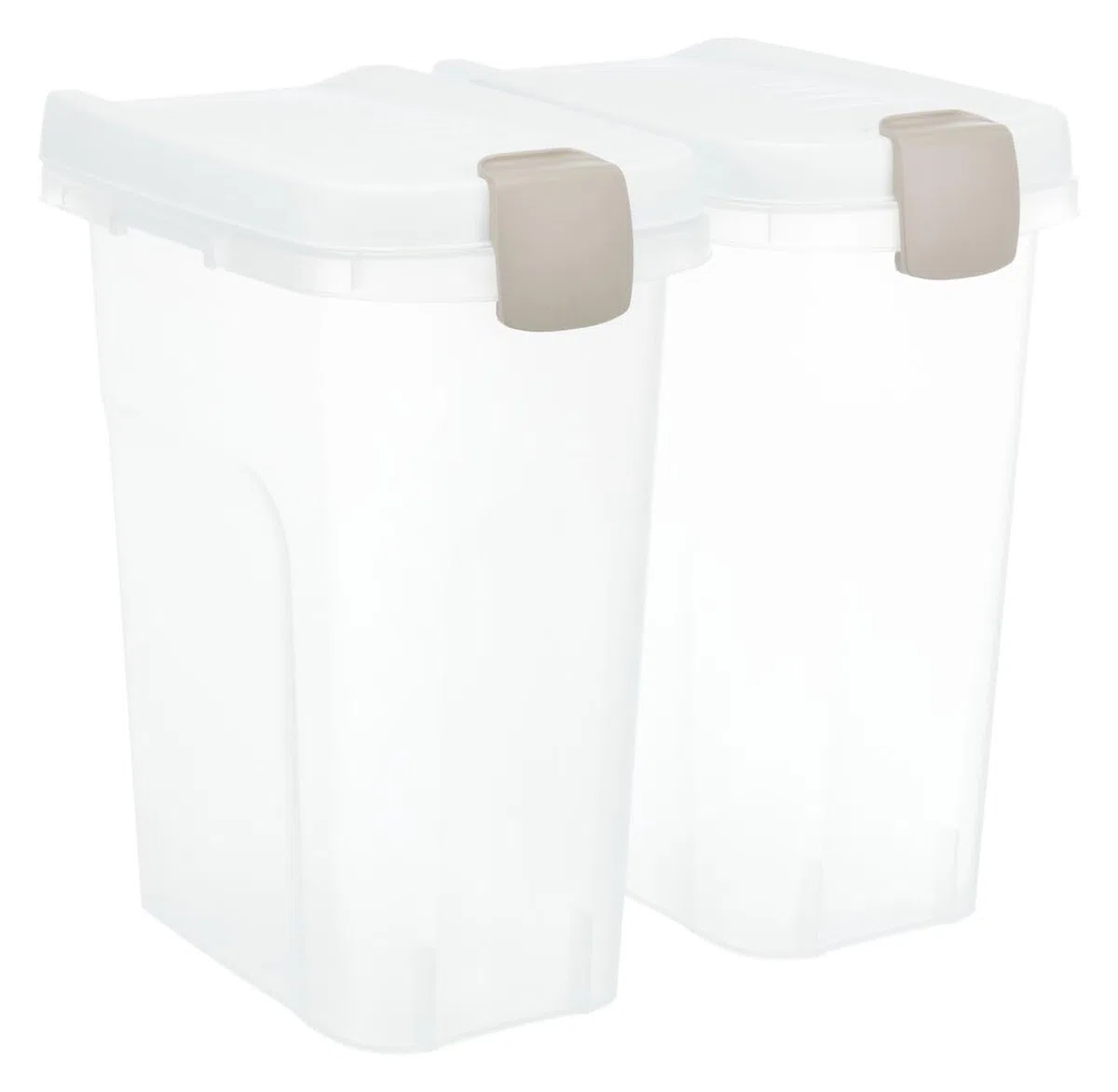 Trixie Baril de Nourriture Transparent/Blanc 15 L/22 x 41 x 33 cm
