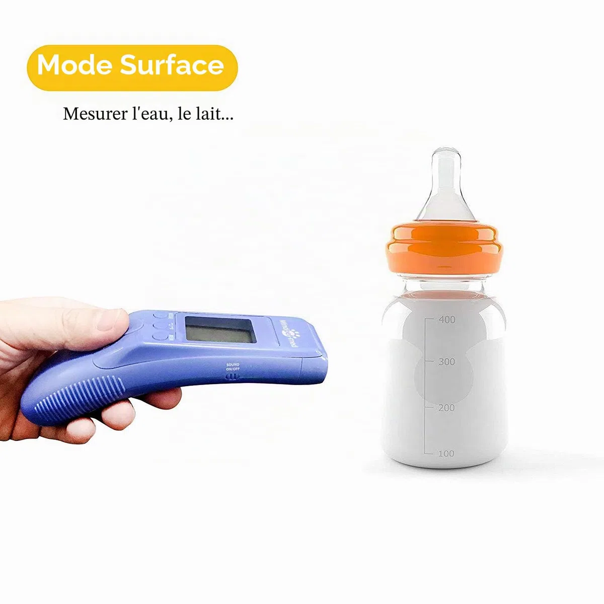 Thermomètre clinique rapide pour animaux de compagnie pour chiens, modes corporels Mesure avec précision la température des oreilles de l'animal