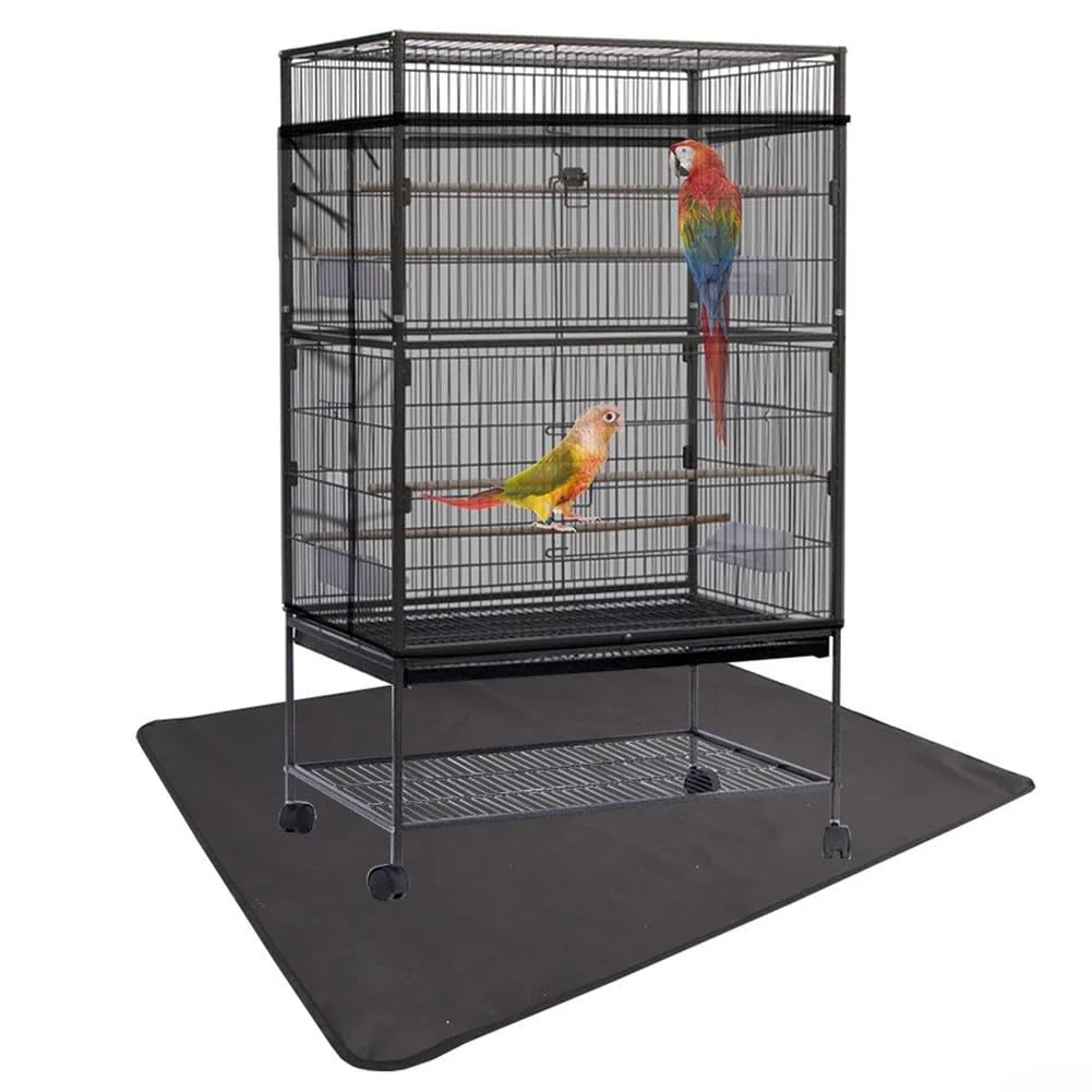 Tapis de sol imperméable pour cage à oiseaux 600D avec fond antidérapant pour une installation stable et résistant à la saleté