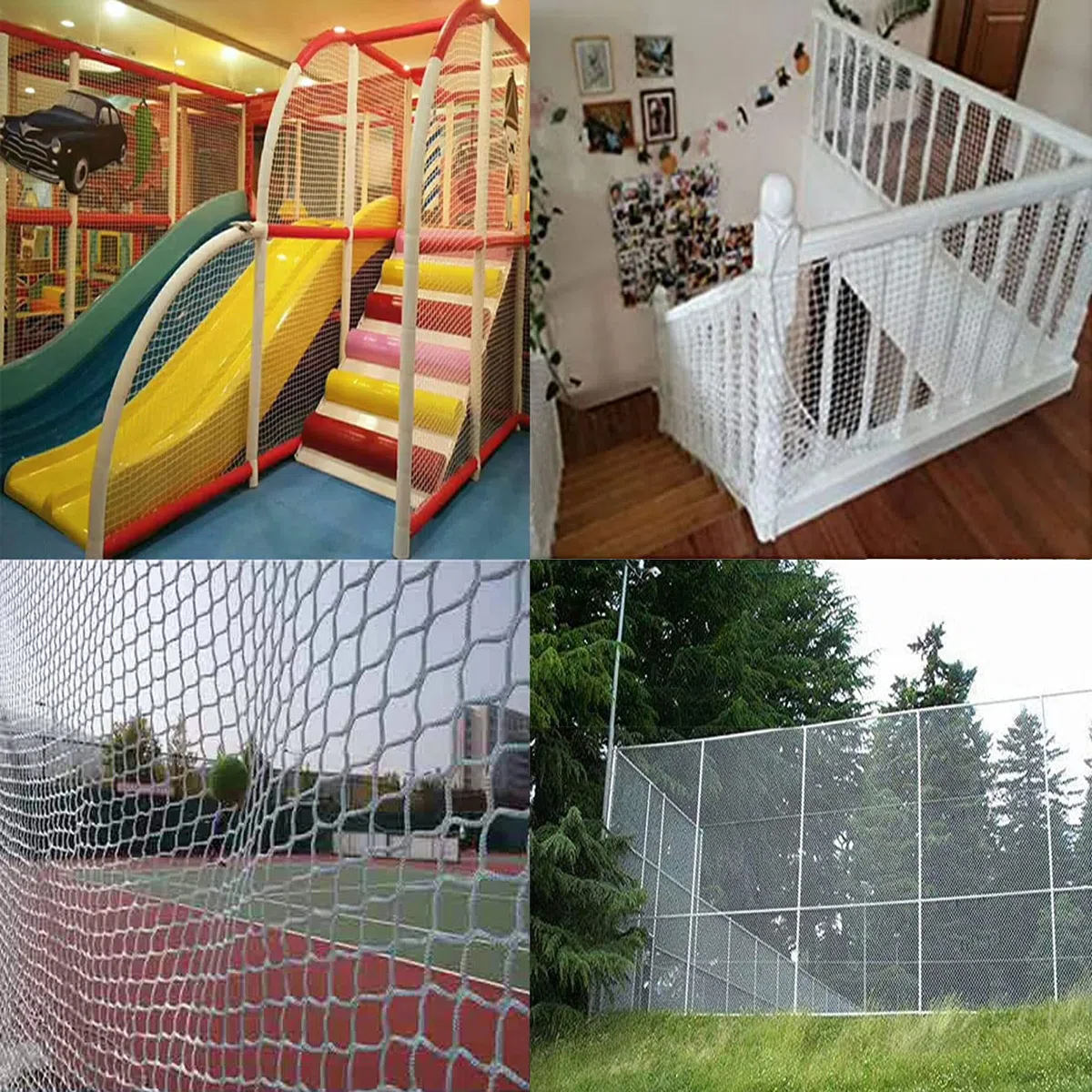 Blanc Filet Corde Filet de Protection Enfants Filet Securite Chat Filet Anti Chute sans Noeud pour Escaliers Balcon et La Fenêtre Filet de Corde Décoratif pour Aire de Jeux