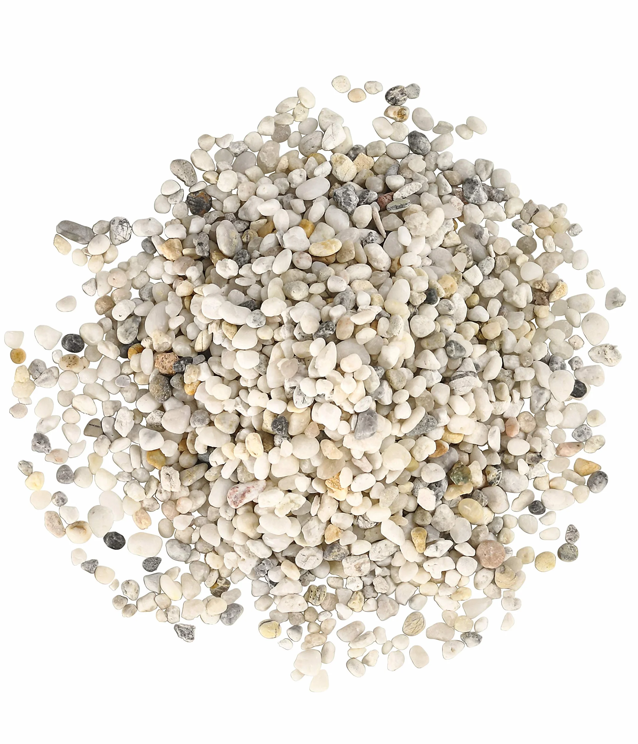 Dehner Aqua Gravier d'aquarium Blanc Grain 2-4 mm 5 kg
