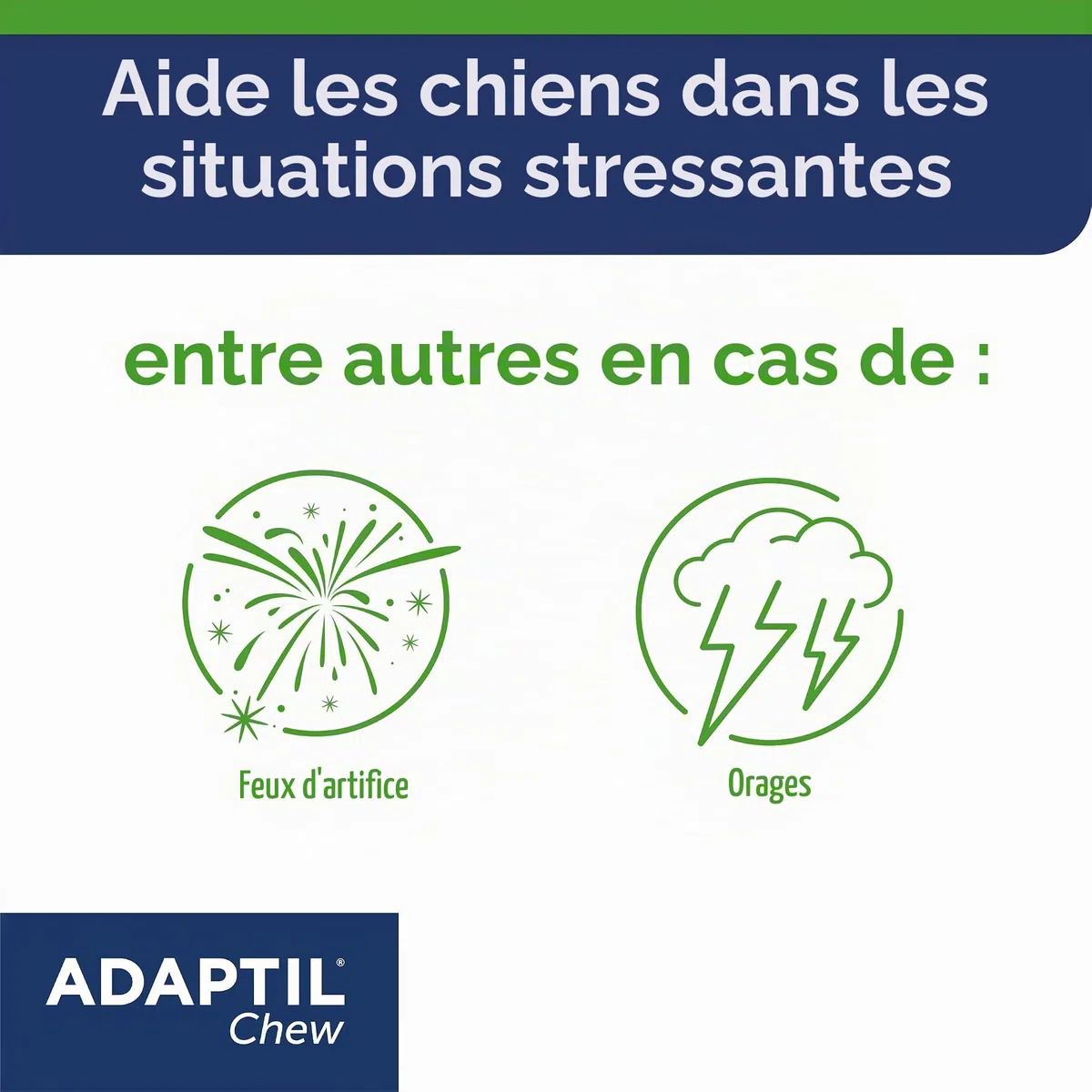 ADAPTIL Mâcher pour Chiens | Snack Anti-Stress pour Votre Chien | Relaxation Rapide dans des Situations stressantes | avec des ingrédients naturels | 30 pièces