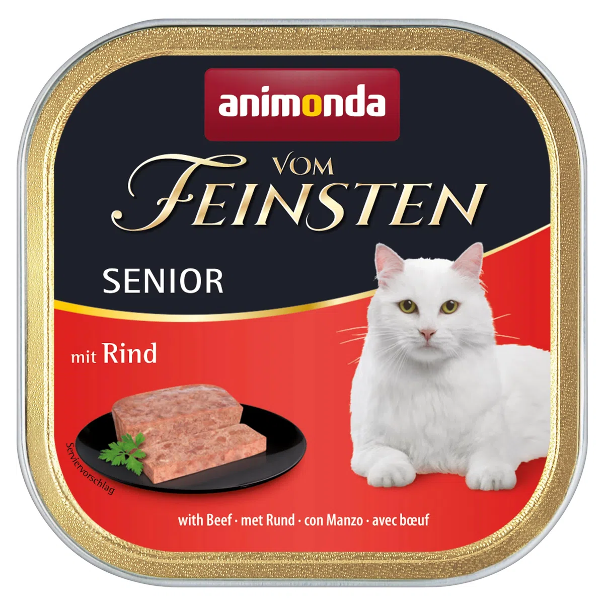animonda Vom Feinsten Senior Variété (32 x 100 g), Nourriture Humide Senior pour Chats âgés à partir de 7 Ans, Nourriture pour Chats sans céréales ni Sucre, avec 100% d'ingrédients Frais et charnels
