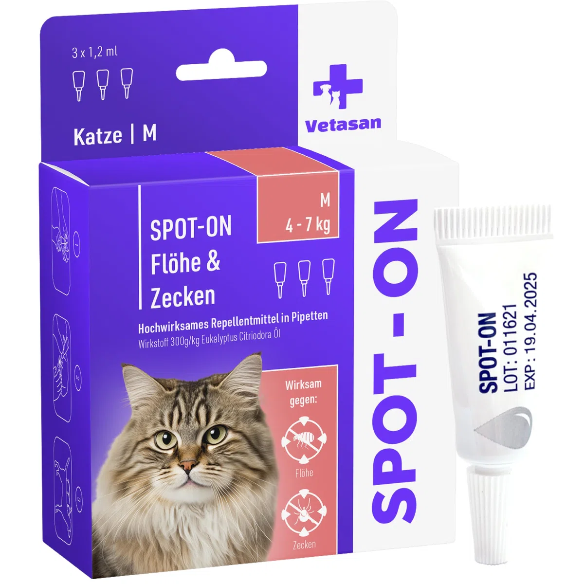SpotOn pour chat 4-7 kg (M))
