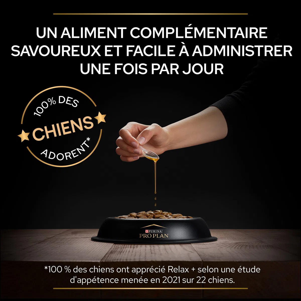 PURINA PRO PLAN | Relax+ | Chien | Aliment complémentaire pour Chien Adulte | Apaise et calme les comportements excessifs, préserve un état émotionnel positif| Huile | Bouteille de 250ml
