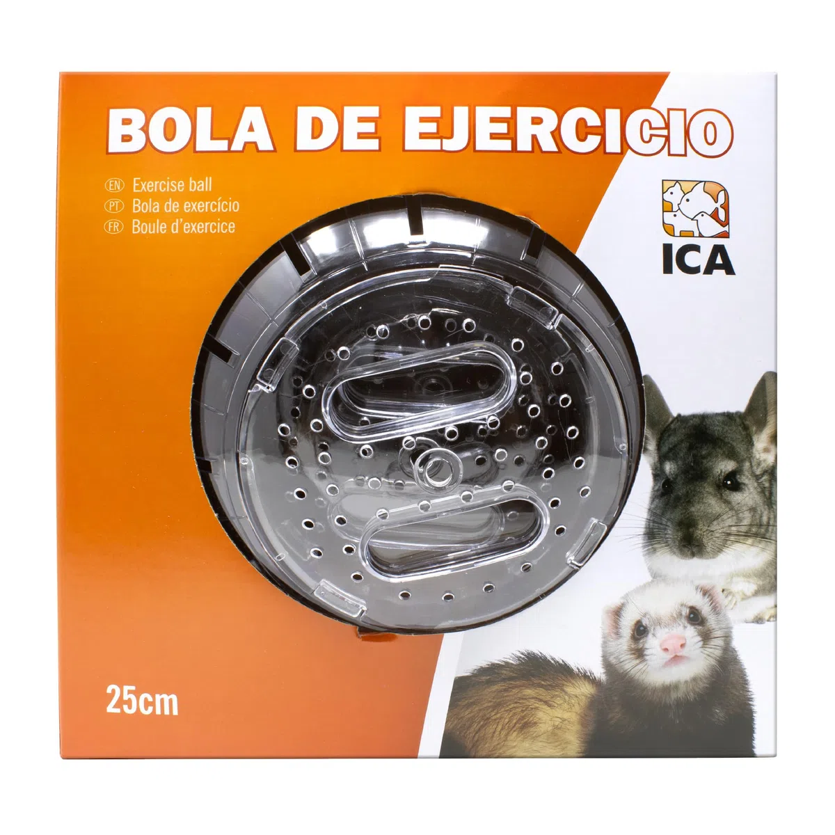 ICA GD10025 Boule d'exercice pour rongeurs 25 cm Couleurs Assortis