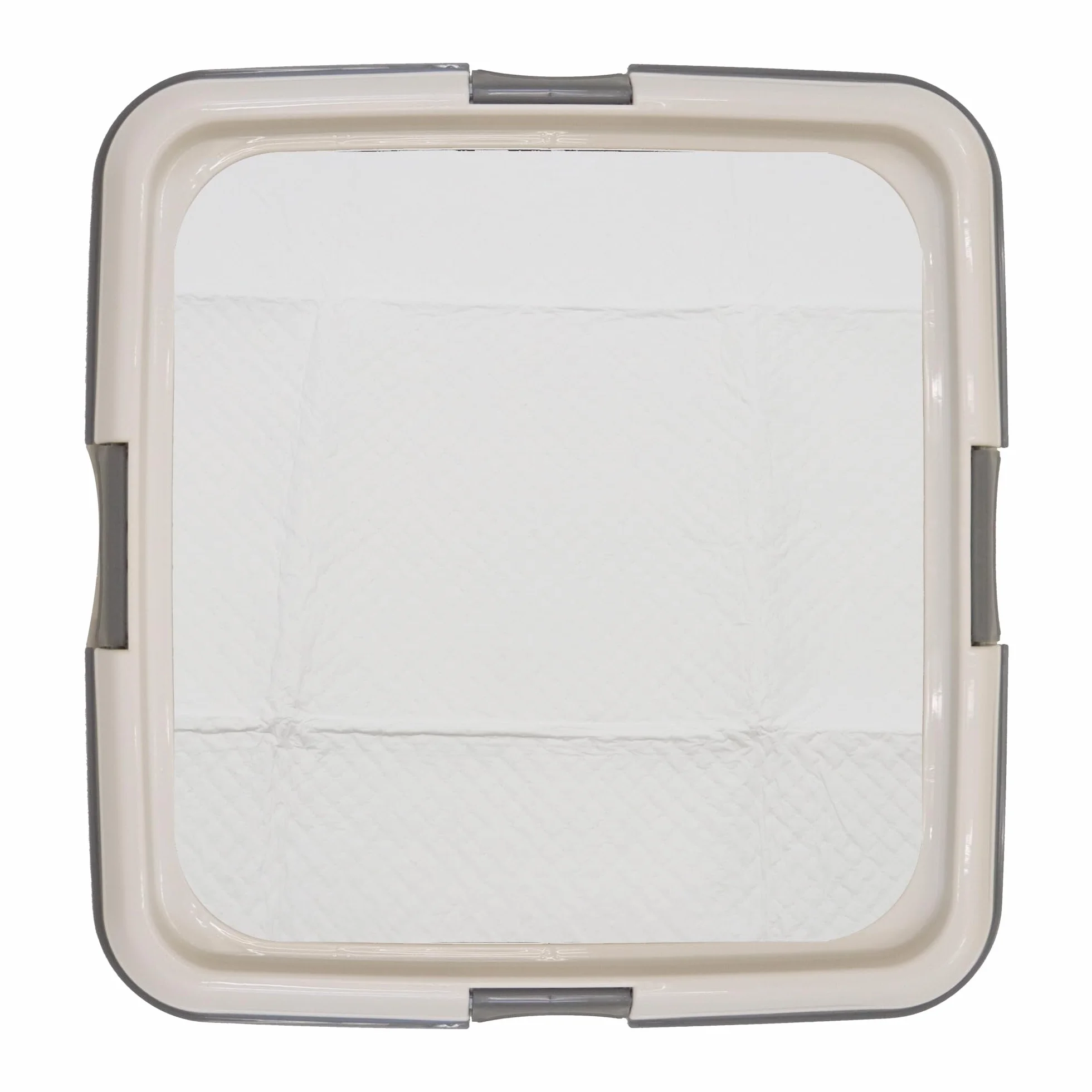 CROCI Happy Nappy - Porte Alaise pour Chien 60x60 cm, Support Hygiénique Tapis Educateur Chiot, Chien et Animaux de Compagnie, Propreté Protège des Pipi Chiens et Chats Avec Oeillets Antidérapants