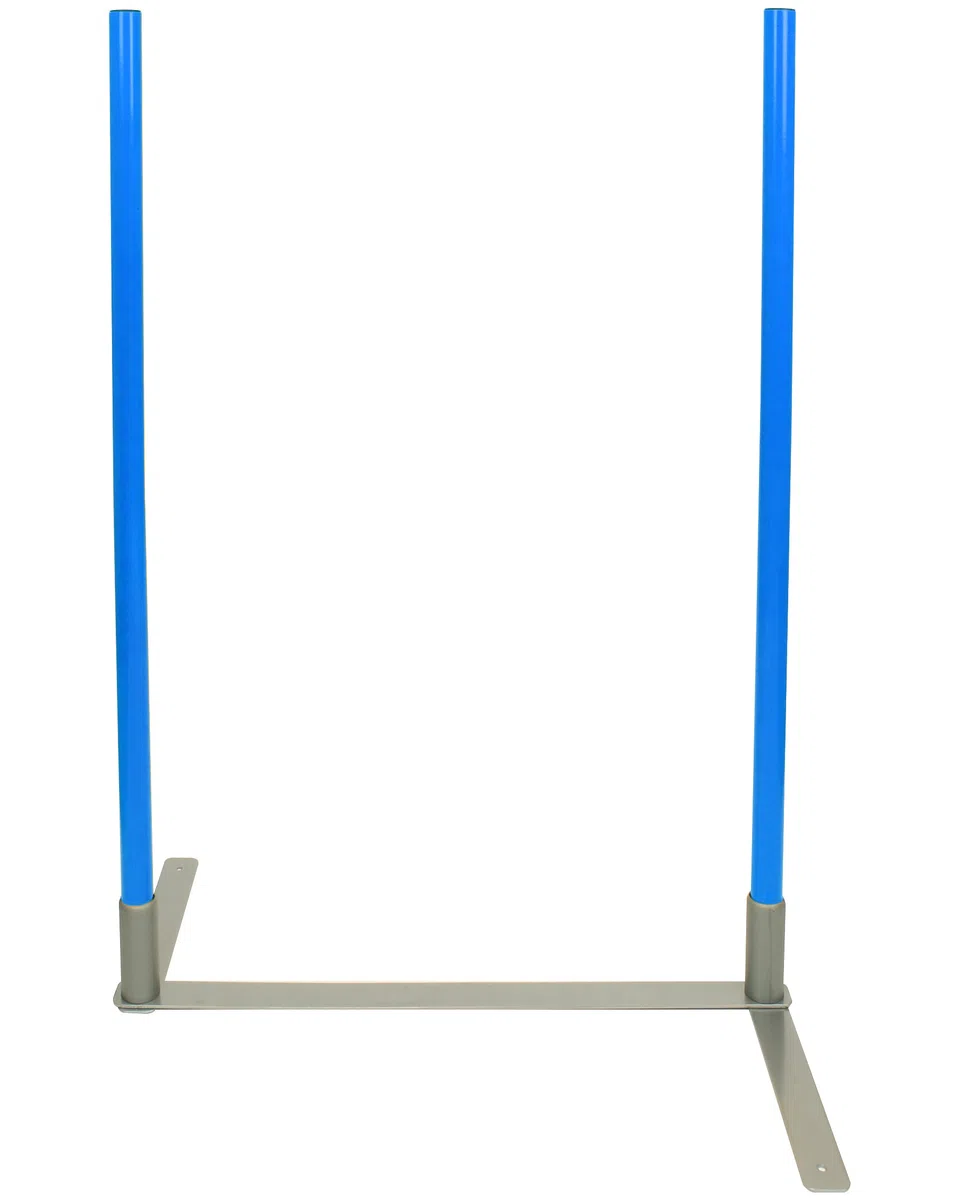 2by2 Weave Poles - Lot de 2 barres de slalom d'agilité avec base en métal - Pour l'entraînement et la construction de parcours - Extensible et mobile