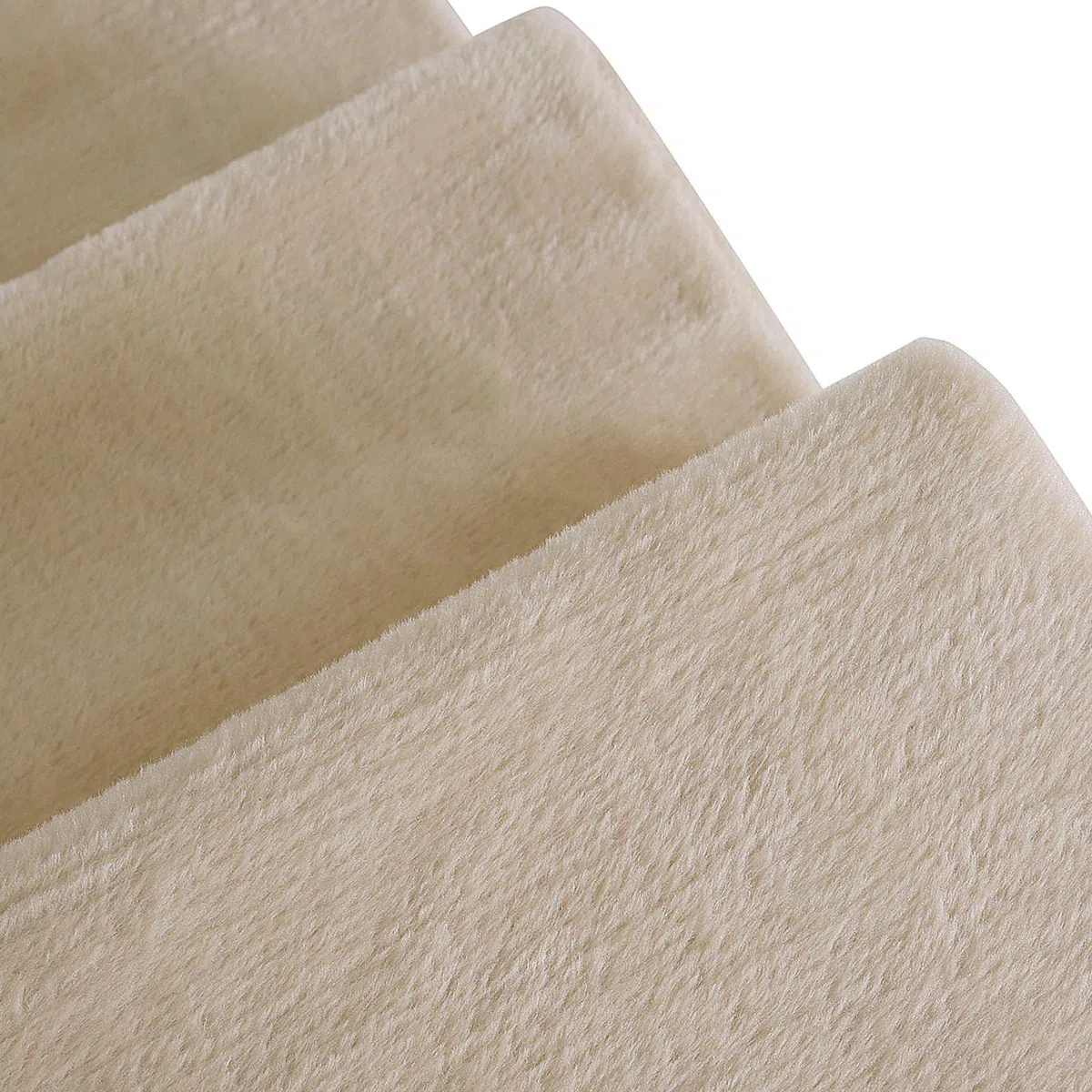 lionto Escalier pour Animaux avec Housse en Peluche, 46x36x34 cm, marchepied Robuste, Doux pour Les articulations, Housse Amovible et Lavable, supporte Jusqu’à 50 kg, Beige