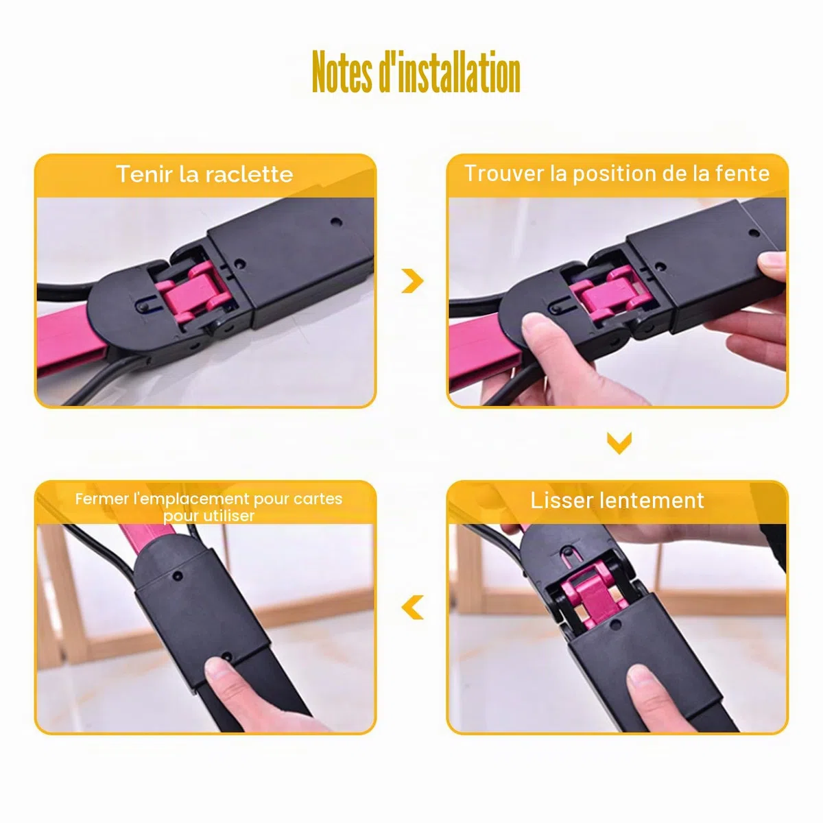 HyAiderTech Pelle Ramasse-Crottes Pliable pour Chien et Chat Pet Long Manche Pooper Scooper, Facile à Déjections Ramasse, Noir & Pourpre