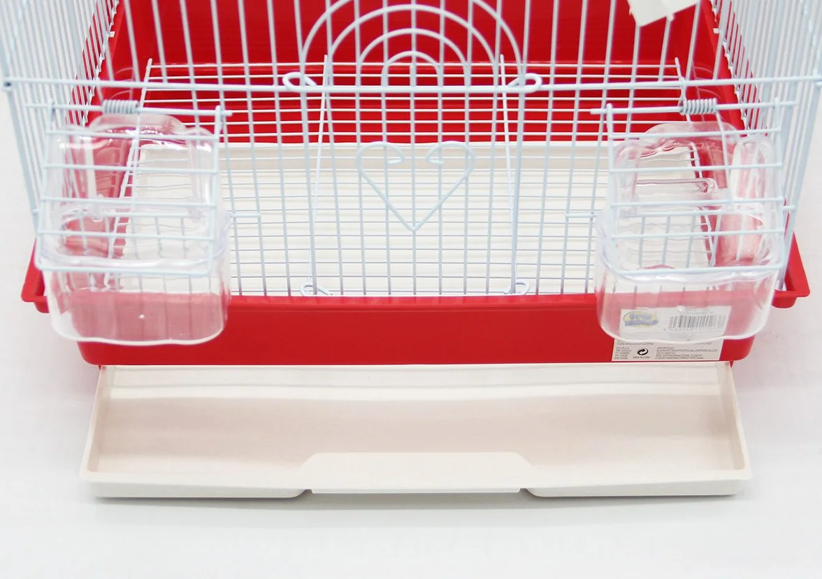 BPS Bird Cage Metal avec Feeder Drinker Swing Jumper Color Bucket Envoyer au Hasard 34,5 x 28 x 46 cm BPS-1152