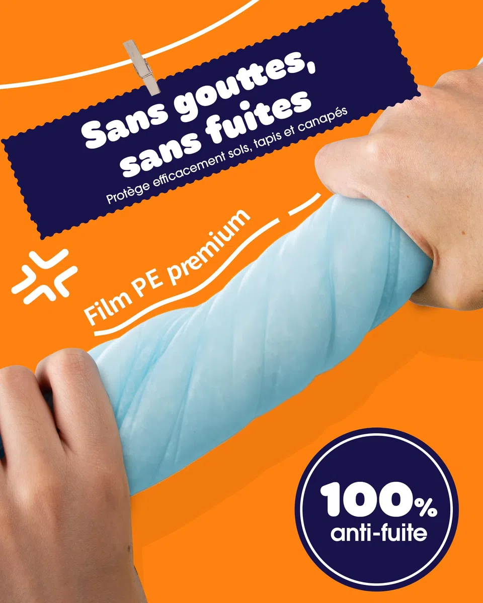 Powools Alèse Jetable - Alèse pour Chien Ultra Absorbante à 6 Couches, Tapis Absorbant Chien Anti-Fuites à Séchage Rapide pour Sol, Meubles et Voiture, 56 x 56 cm, 100 Pièces