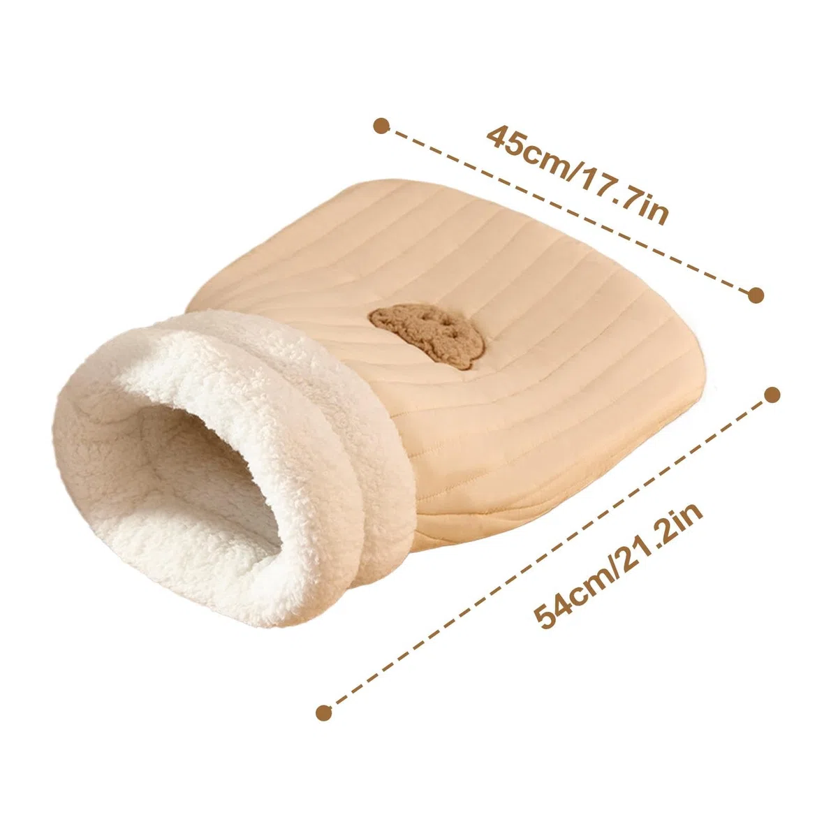 Sac de Couchage pour Chat | Sac de Couchage pour Chat | Lit Semi-fermé | Sac de Couchage d'hiver pour Chat | Panier pour Chien pour Camping | Couverture Lavable pour Chats et Petits Chiens