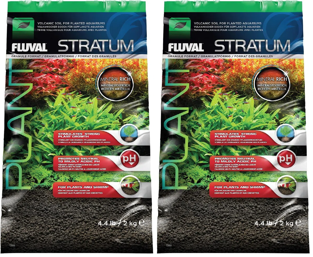 FLUVAL Substrat Stratum pour Plantes/Crevettes pour Aquariophilie (Lot de 2)