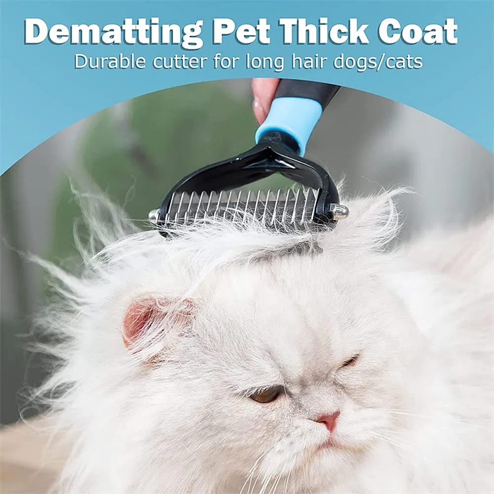 Brosse pour chien – Peigne démêlant double face, brosses pour chats à poils longs et courts, brosse de toilettage pour chat – Brosses de toilettage pour chiens et chats