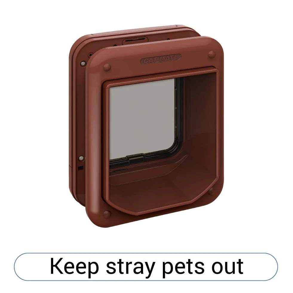 Cat Mate - Rabat à micropuce - Marron - 360B