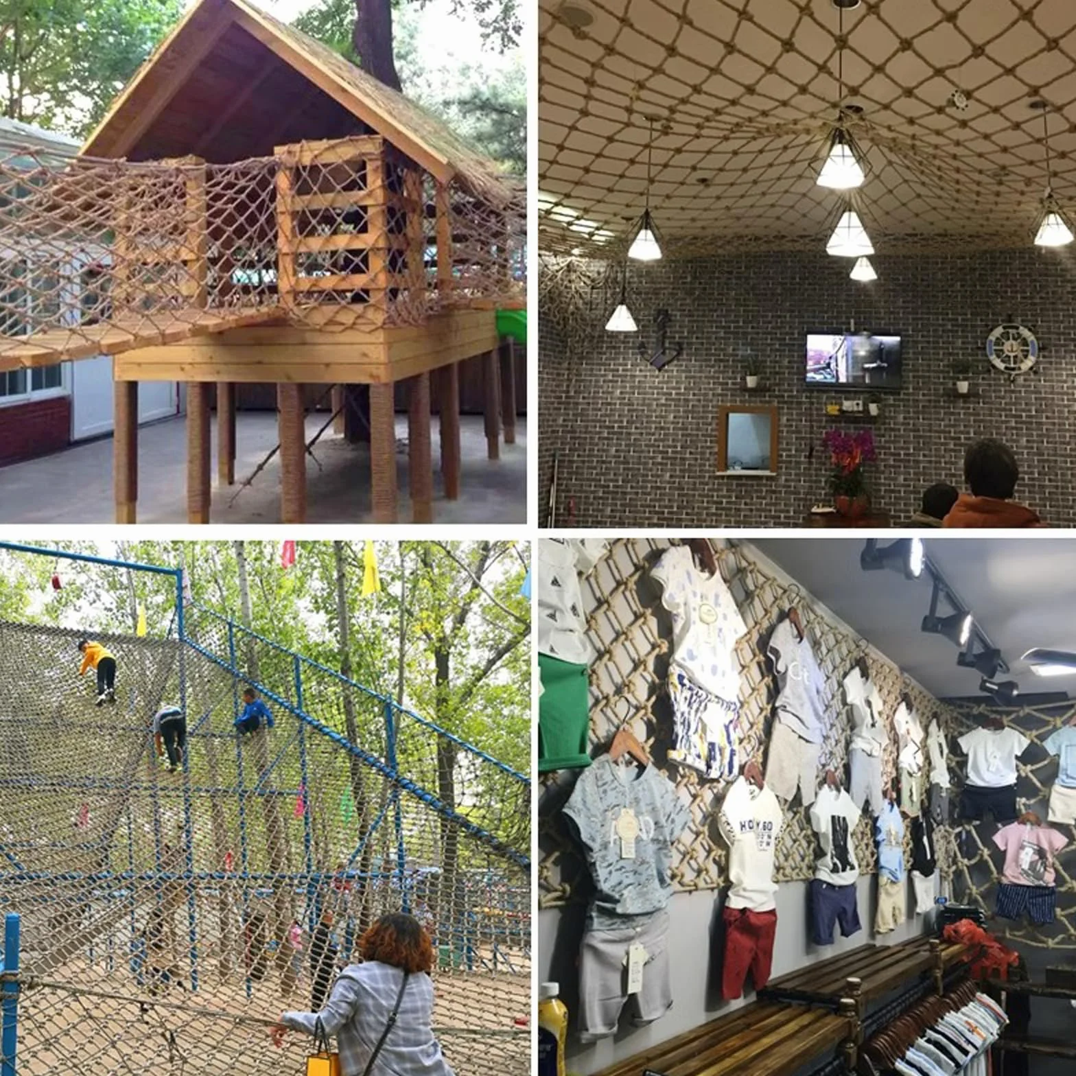 Filet de Protection Enfant Filet Corde Chanvre Filet de Sécurité Enfants Filet Anti-Chute Escalier Balcon Filet de Séparation for Décoration Murale Plafon(Size:1 * 3m(3 * 10ft))
