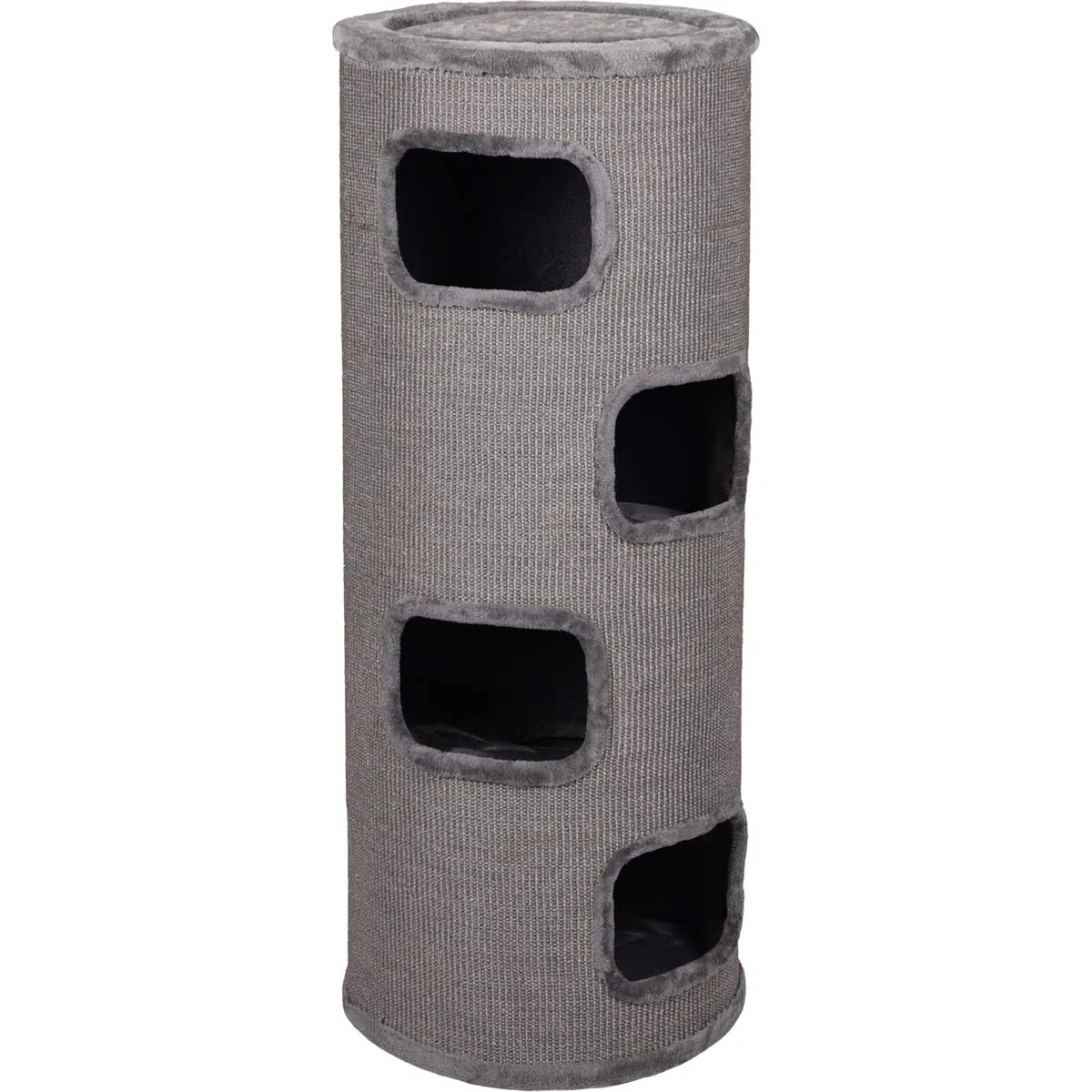 griffoir pour Chat – Tonneau à Gratter pour Chat - Flamingo Enes L - 120 cm – Ø 50 cm - Gris