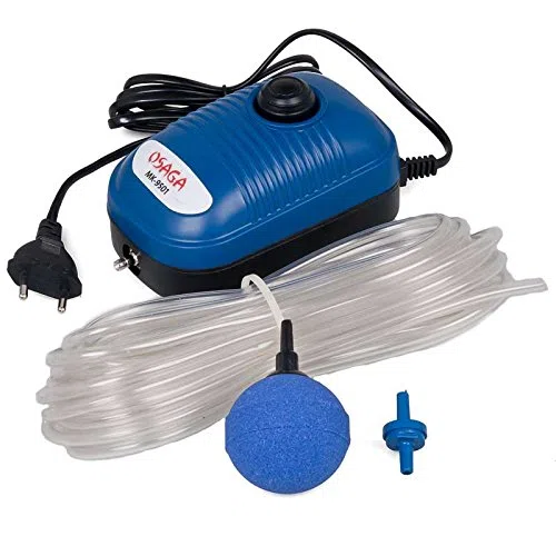 Osaga MK-Série Aérateur de bassin et d'aquarium - Kit complet avec pompe à air réglable