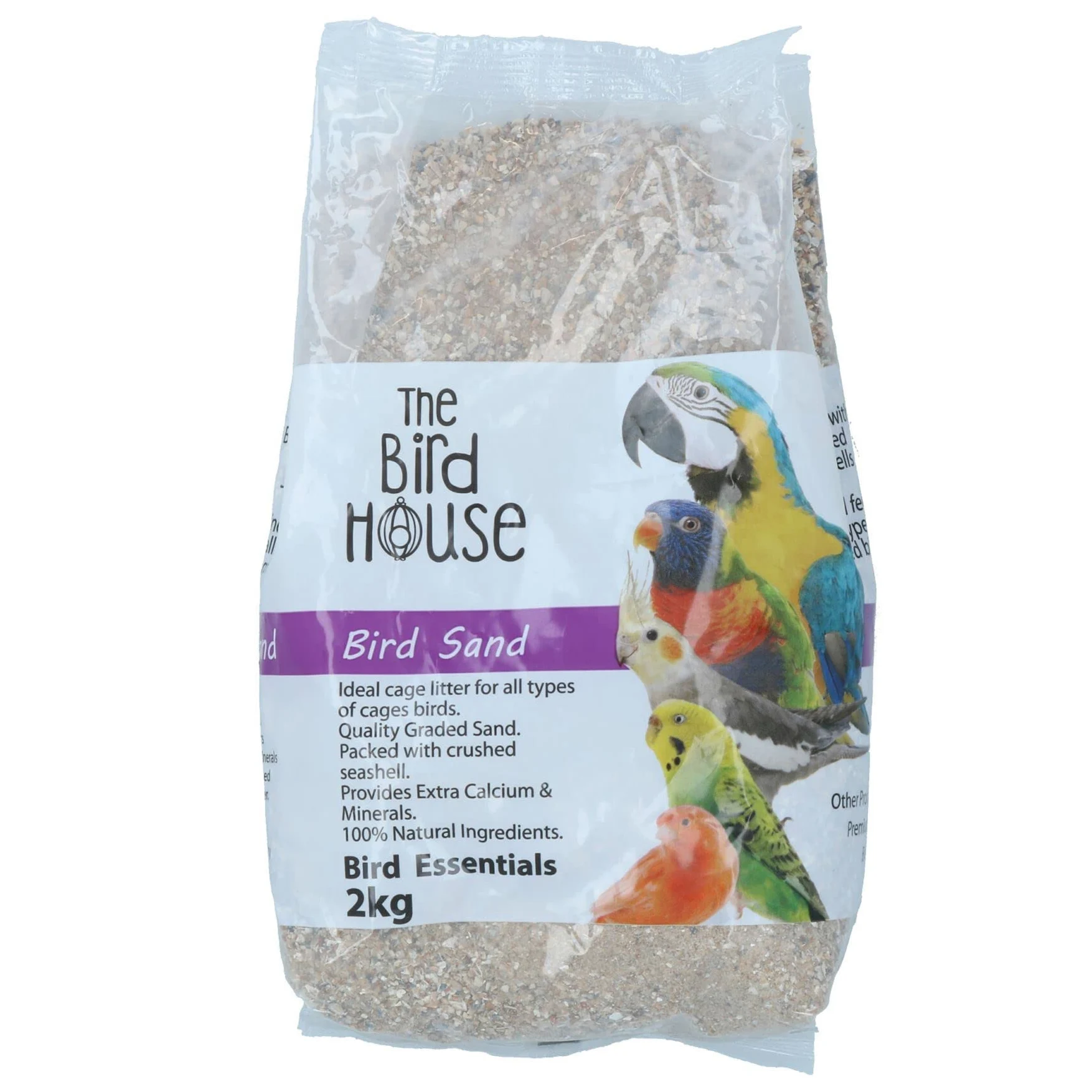 AB Tools Litière pour perroquet 2 kg de sable de qualité supérieure calcium et minéraux pour aider à la digestion