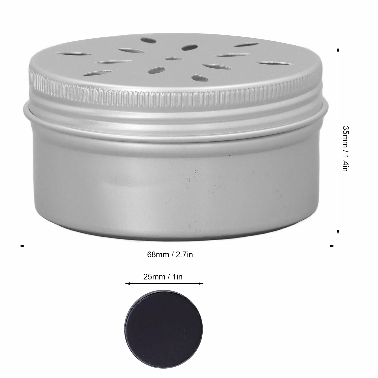 RIZGHWOY 10 Canettes de Dressage d'Odeurs pour Chiens, Kit Olfactif Canin, Conteneurs en Aluminium avec Points Magnétiques pour Activités de Dressage