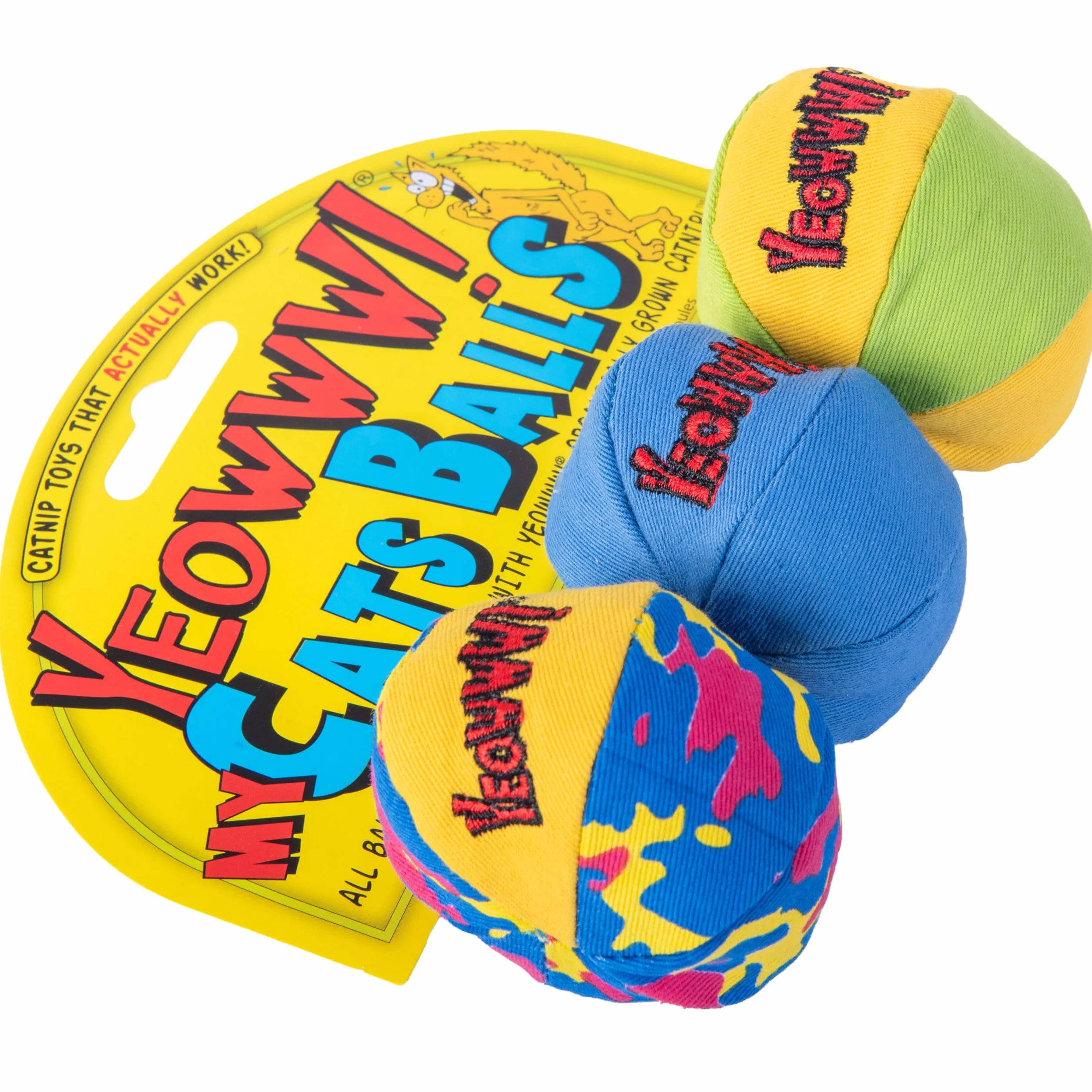Yeowww My Cats Balls Jouet pour Chat 3 Pièces - Lot de 3