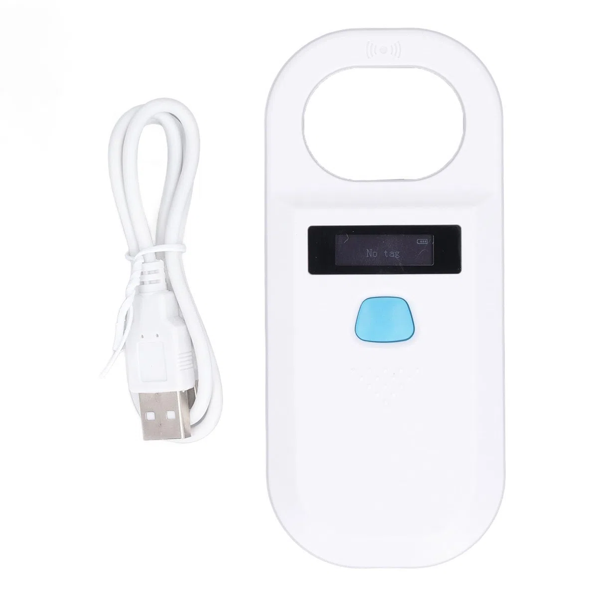 Lecteur D'étiquettes à Micropuce, Rechargeable par USB, Scanner D'étiquettes D'Animaux, Scanner D'identification de Puces pour Animaux de Compagnie, Lecteur de Puces pour Chiens,