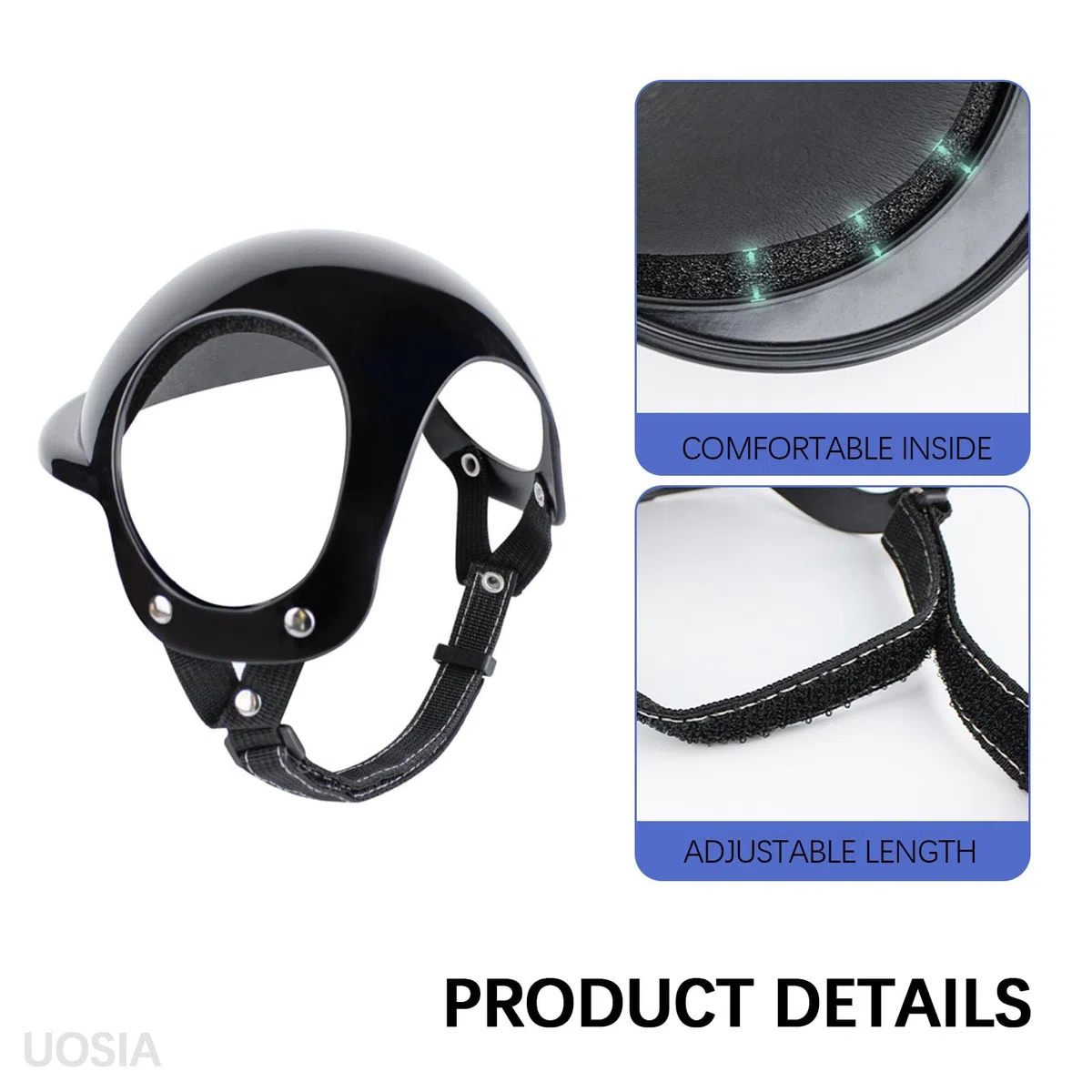 Ensemble de Lunettes et Casque pour Petit Chien, Lunettes d'extérieur pour Animaux de Compagnie, Casque de Moto avec Trous d'oreille, Chapeau pour Chat