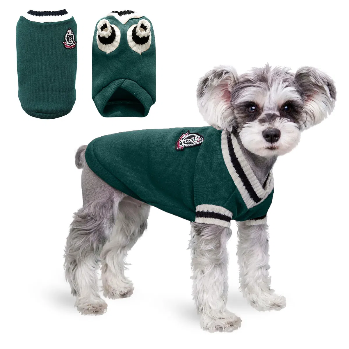PETCUTE Pull pour Animaux de Compagnie de Noël,Manteau d'hiver pour Chien,Vêtements pour Chiens pour Petits Chiens, Chihuahua Vêtements,Vêtement d'hiver pour Chatons Chiots
