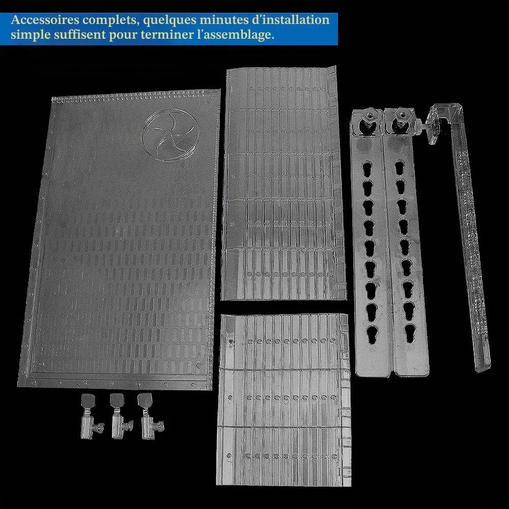 Grande plate-forme pour tortues - Rampe pour tortues - Accessoires pour tortues - Avec échelle rocheuse - Pour installation d'aquarium (L)