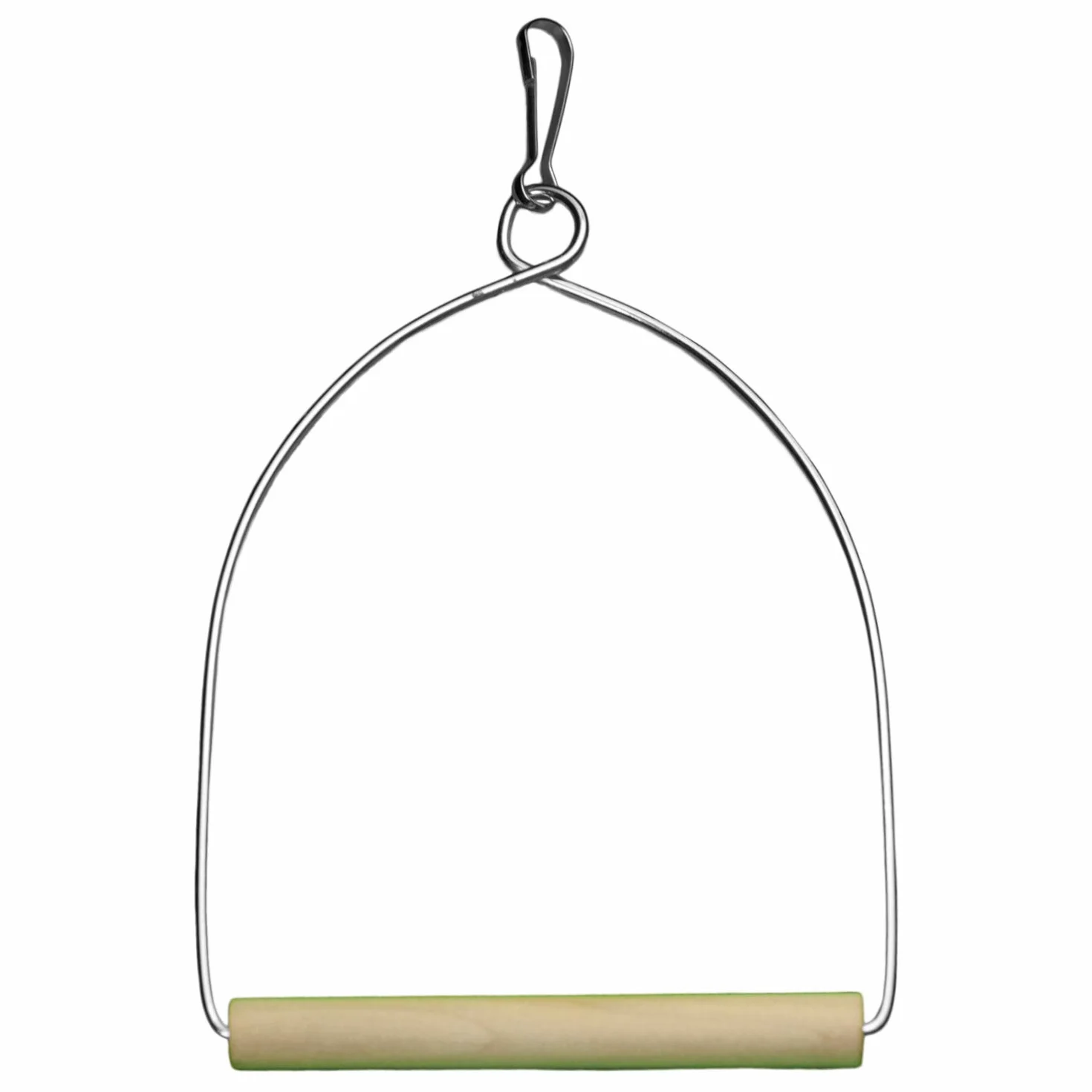 Arquivet Balançoire en métal et Bois pour Oiseaux 12 cm - Jouets Oiseaux - Accessoires de Cage pour Oiseaux - Balançoire pour perroquets, perruches, inséparables - Accessoires Cage Oiseaux