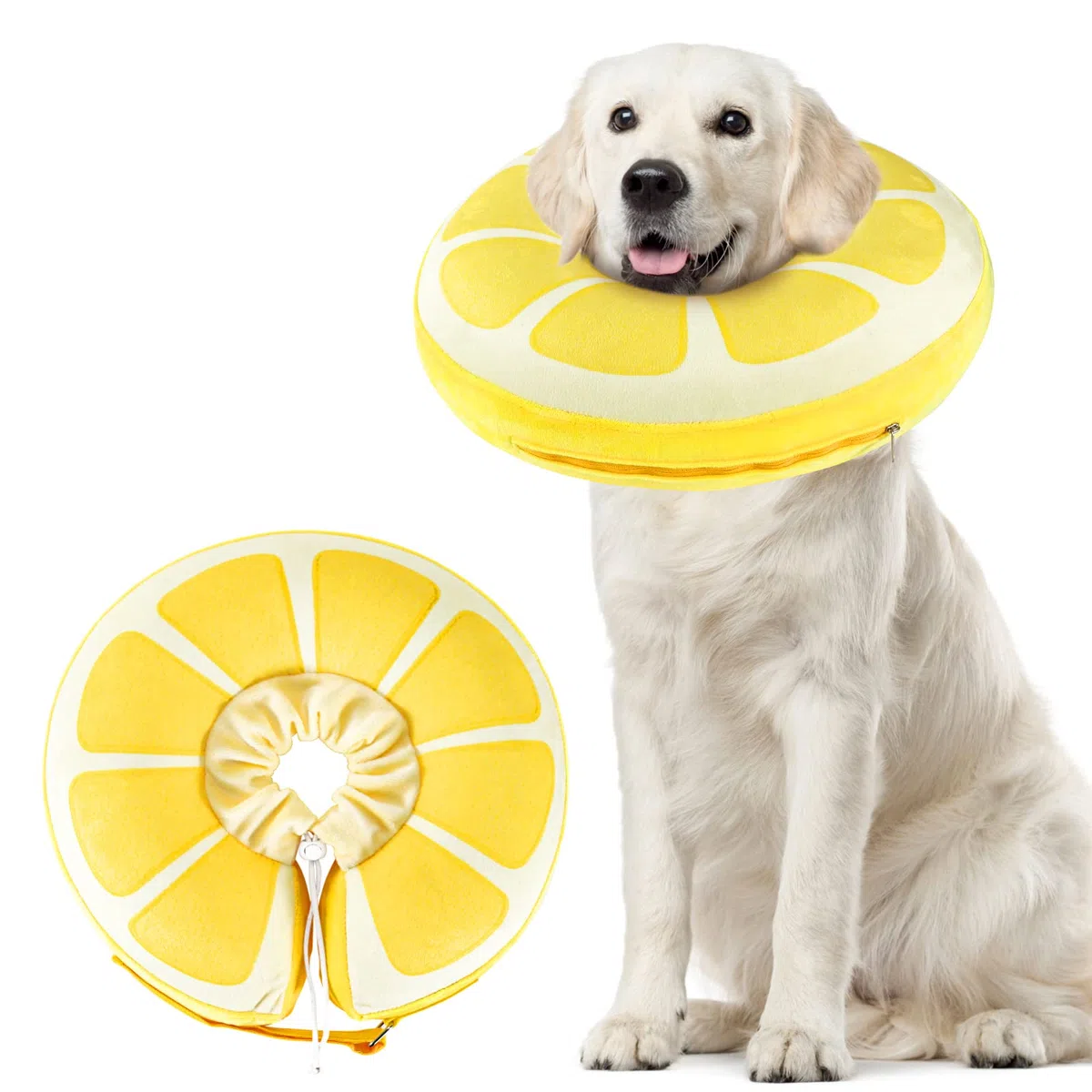 Collerette Chien Gonflable, Collerette pour Chiens et Chats, Collerette Chien Anti Lechage pour La Cicatrisation des Plaies et Empêcher de Mordre ou de Gratter (L)