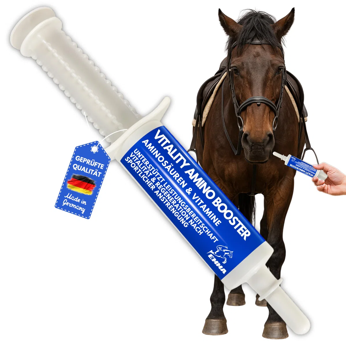 Acides Aminés Musculation Cheval - pour des Entrainements Efficaces - Performance Pate d'acides aminés Vitamine E Renforcement récupération Musculature Régénération énergie pour Muscles Chevaux 30ml