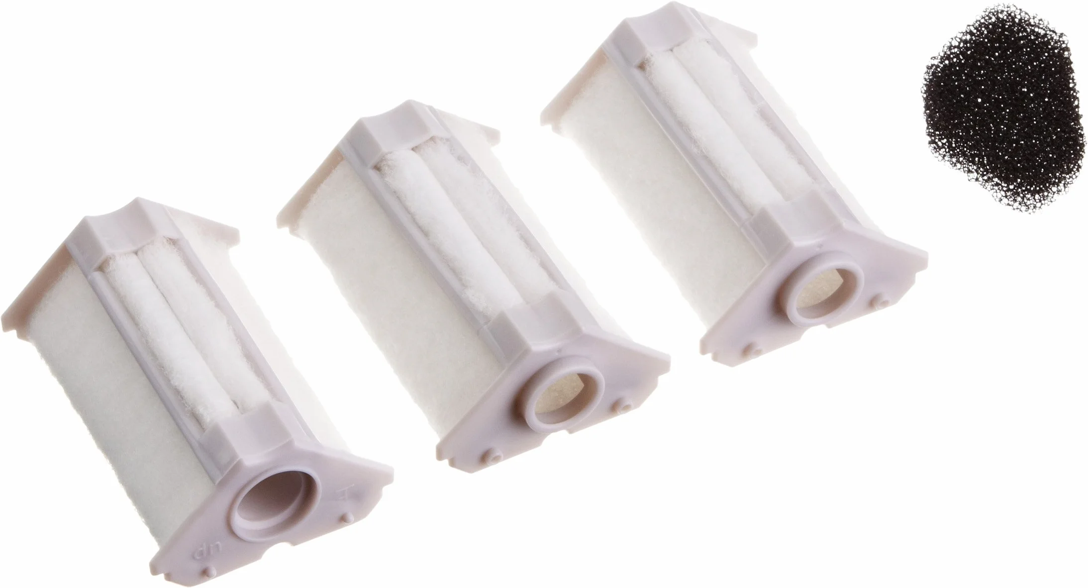 Dennerle 5865 Cartouche de rechange pour filtre d'angle nano, pack de 3 - 3x éléments filtrants y compris 1 éponge filtrante