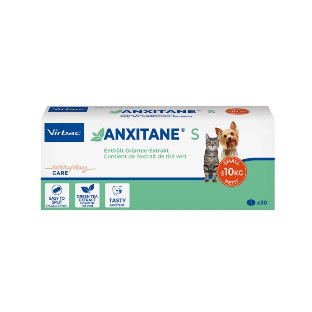 Virbac Anxitane pour Chat/Chien S 30 Comprimés